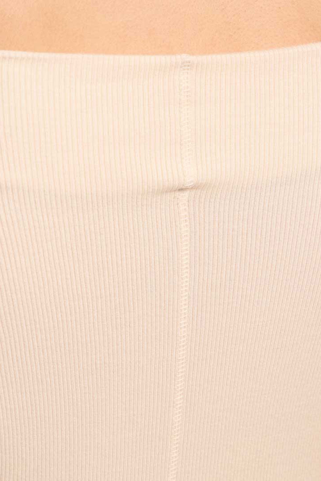 Slinky Rib Off-The-Shoulder Shirt