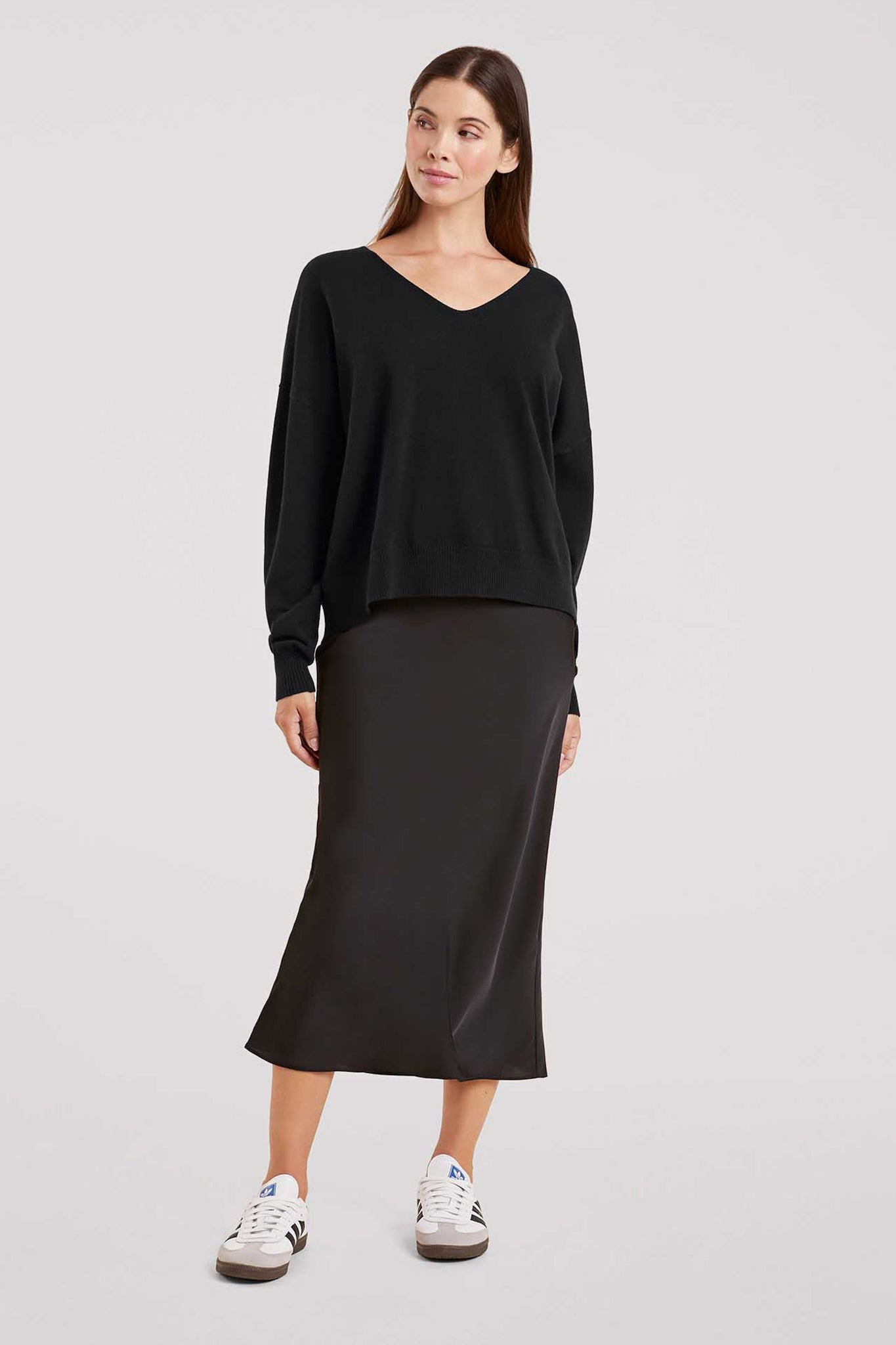 Luxe Knit V-Neck Sweater