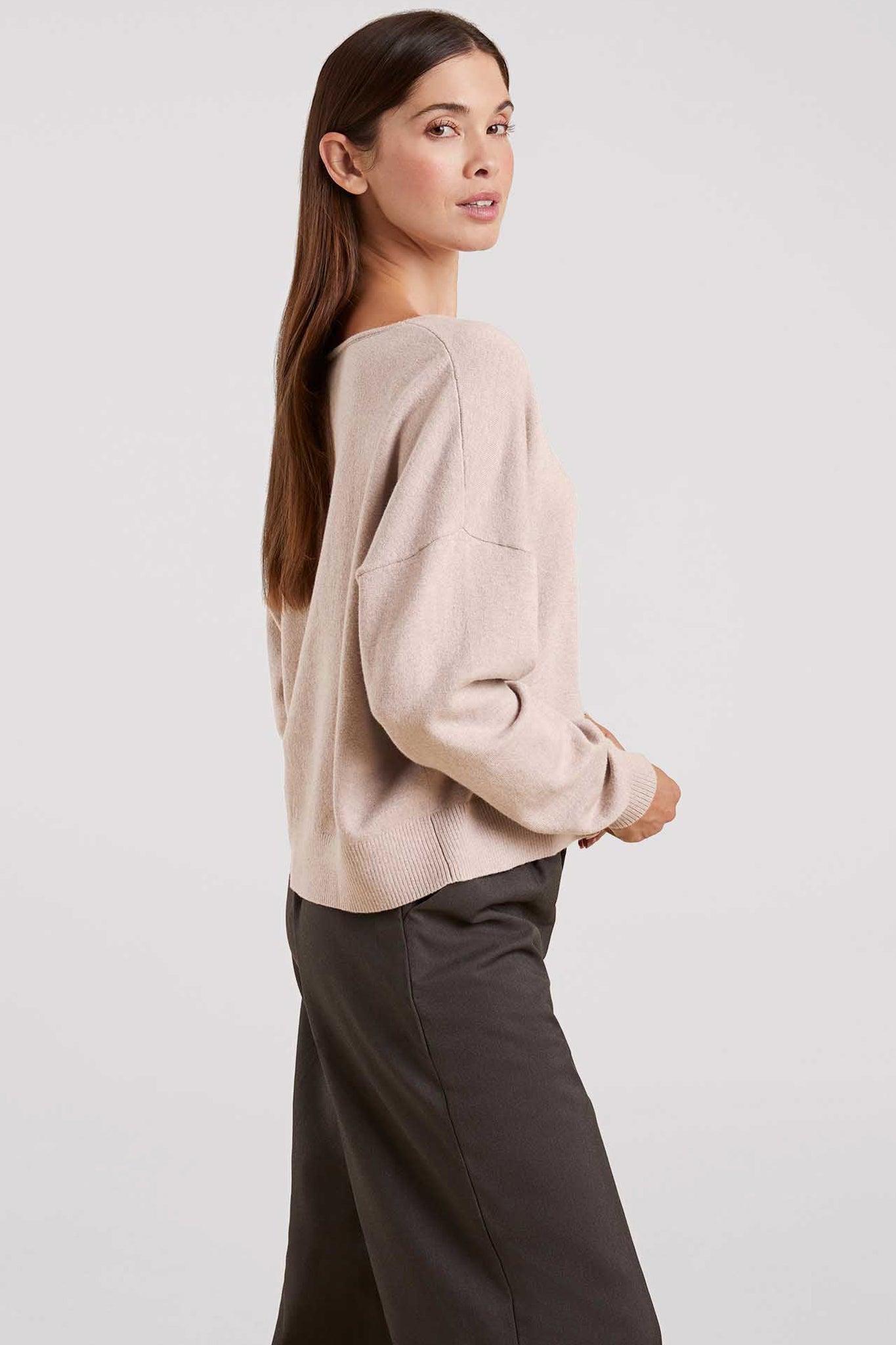 Luxe Knit V-Neck Sweater