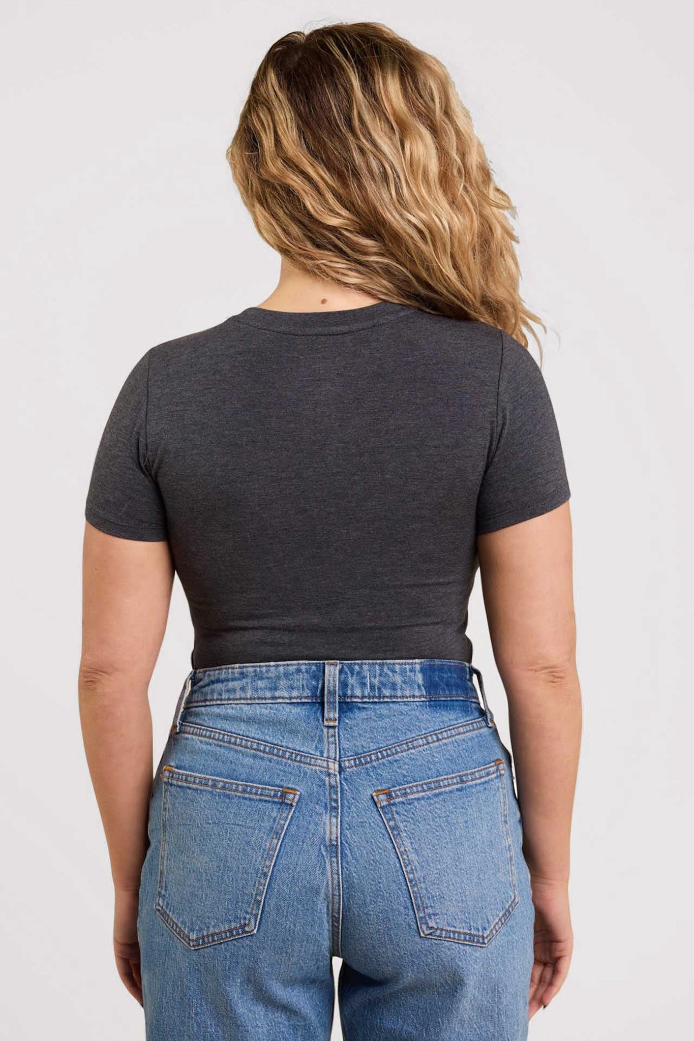 Cotton Stretch Short Sleeve Crewneck Bodysuit