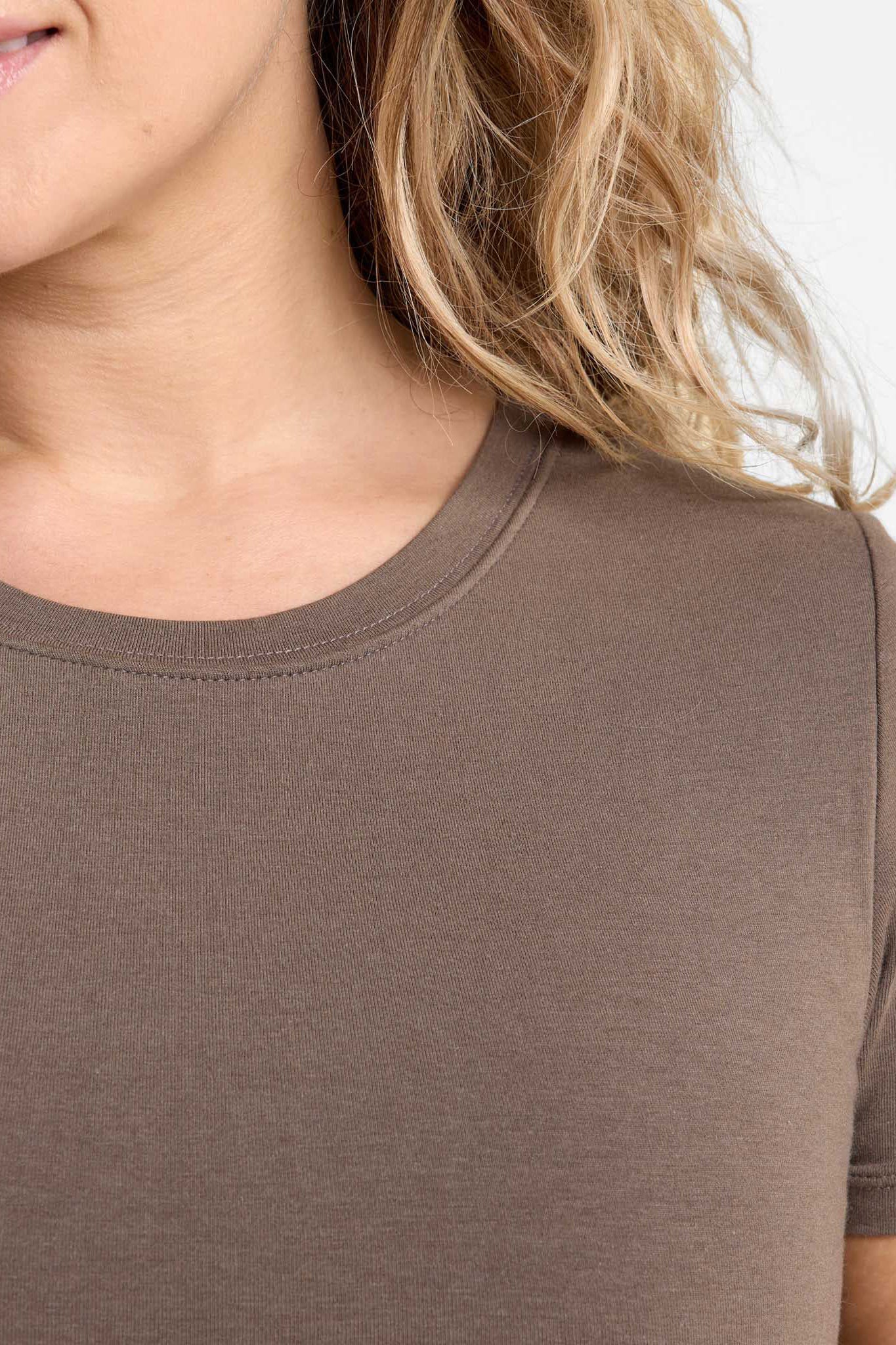 Cotton Stretch Short Sleeve Crewneck Bodysuit