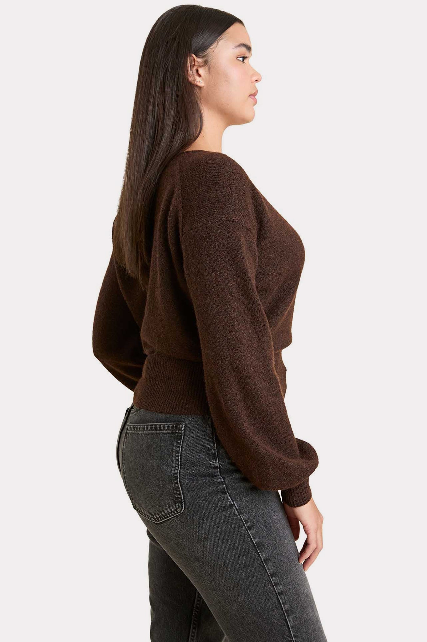 Cozy Knit Wrap Sweater