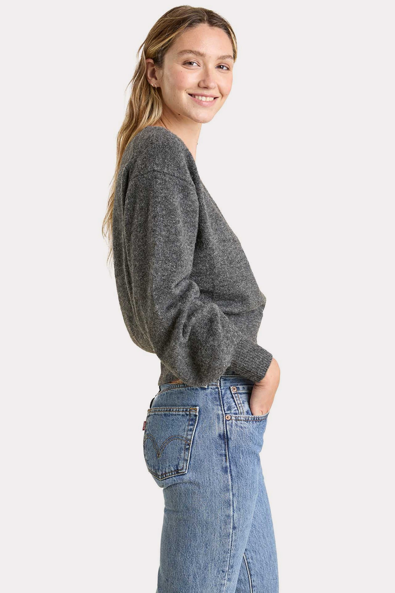 Cozy Knit Wrap Sweater