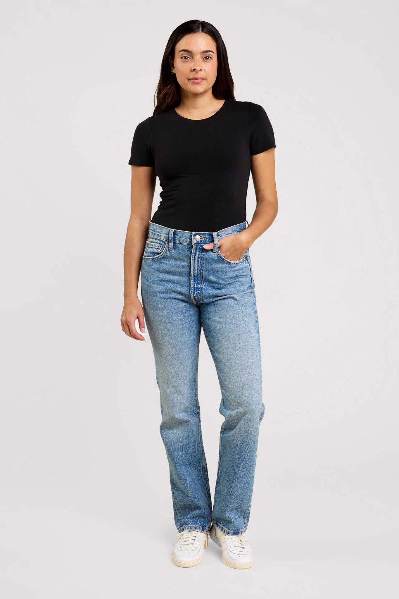 Cotton Stretch Classic Crewneck Tee