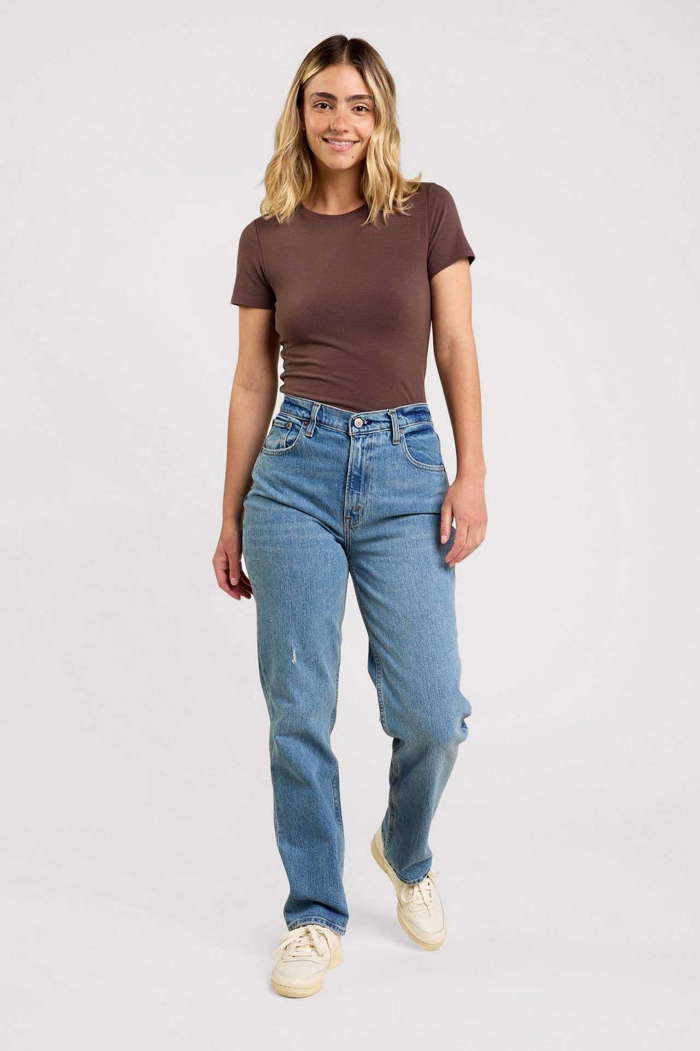 Cotton Stretch Classic Crewneck Tee