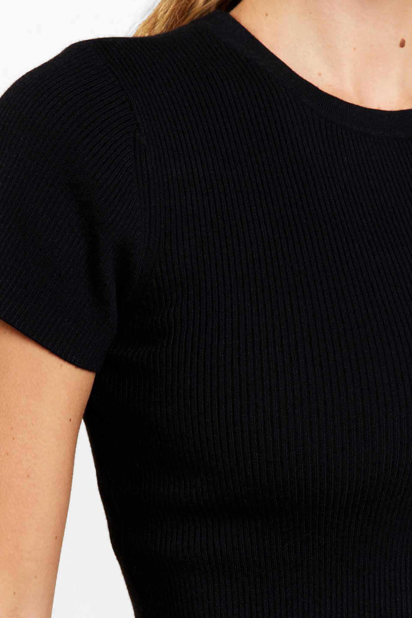 Ribbed Sweater Baby Tee