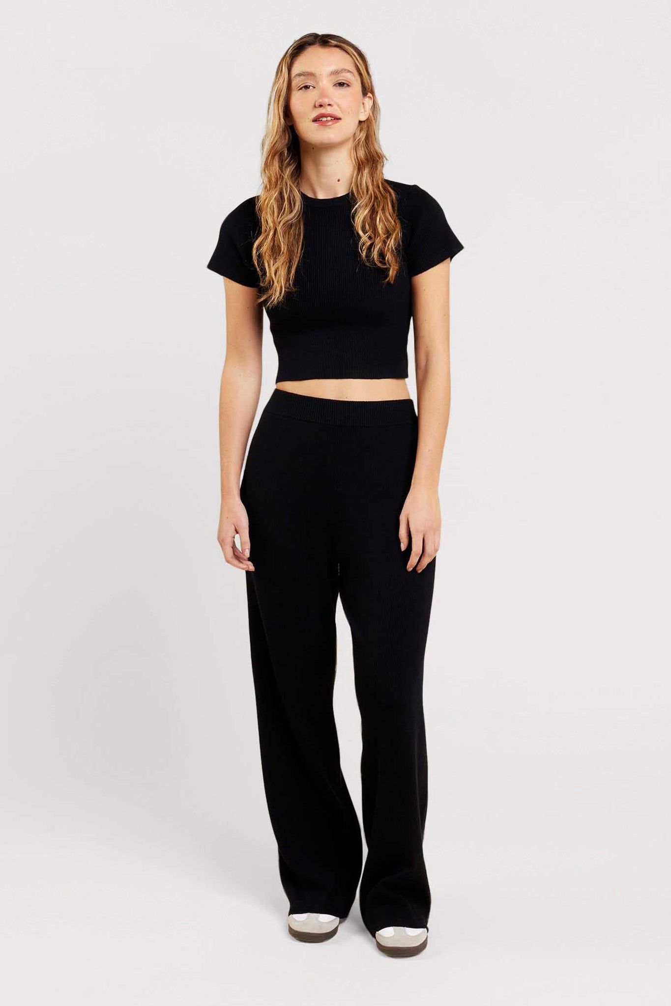 Ribbed Sweater Baby Tee