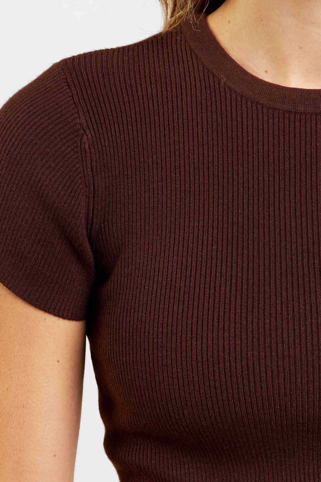 Ribbed Sweater Baby Tee