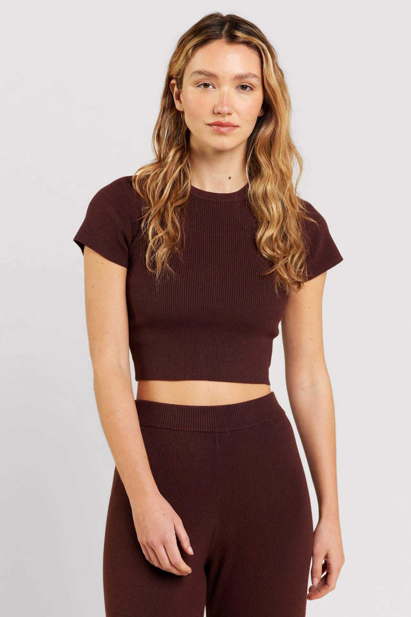 Ribbed Sweater Baby Tee