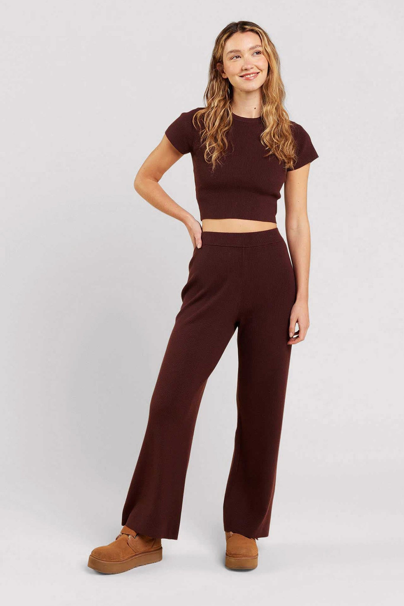 Ribbed Sweater Baby Tee