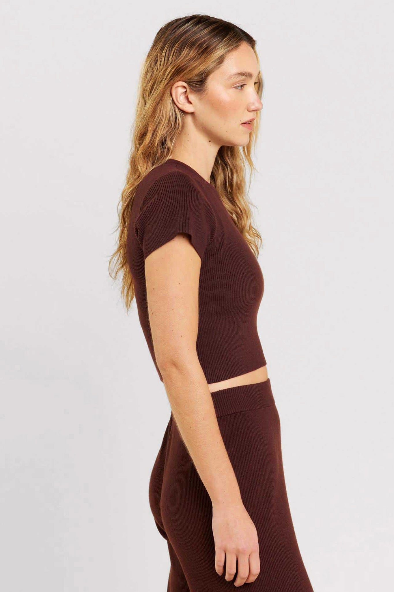 Ribbed Sweater Baby Tee