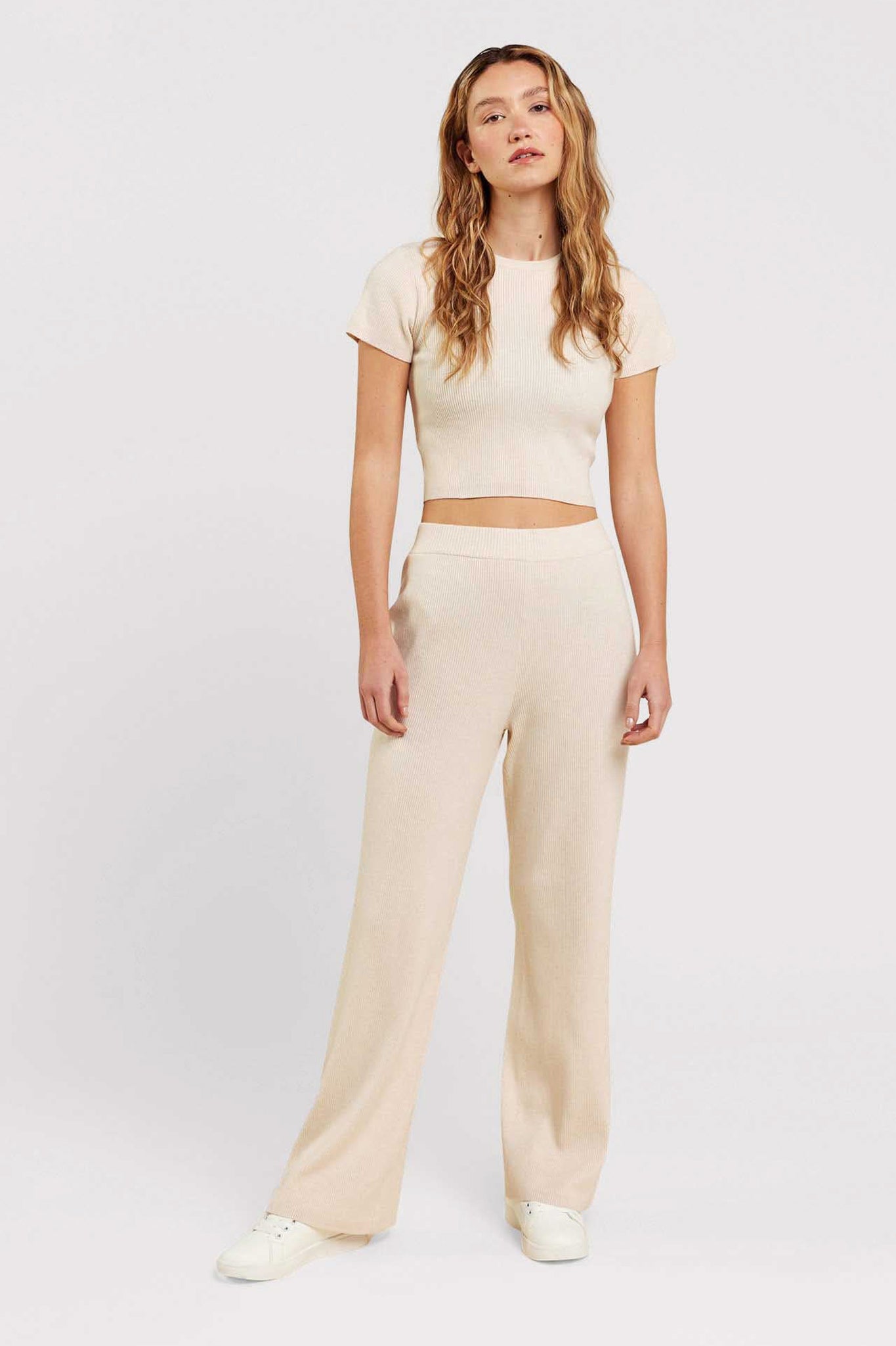 Ribbed Sweater Baby Tee