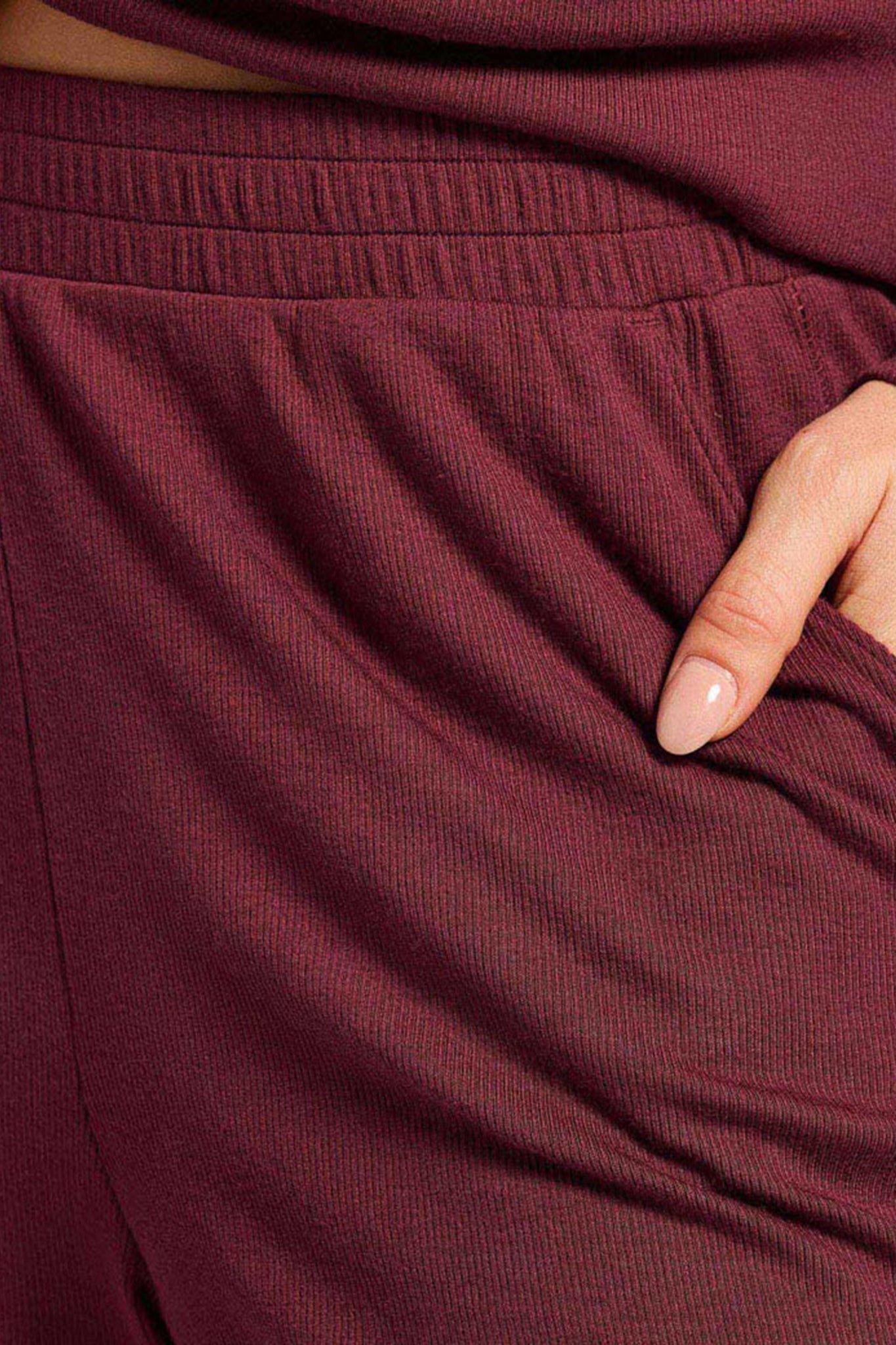 Slinky Rib Wide Leg Pant