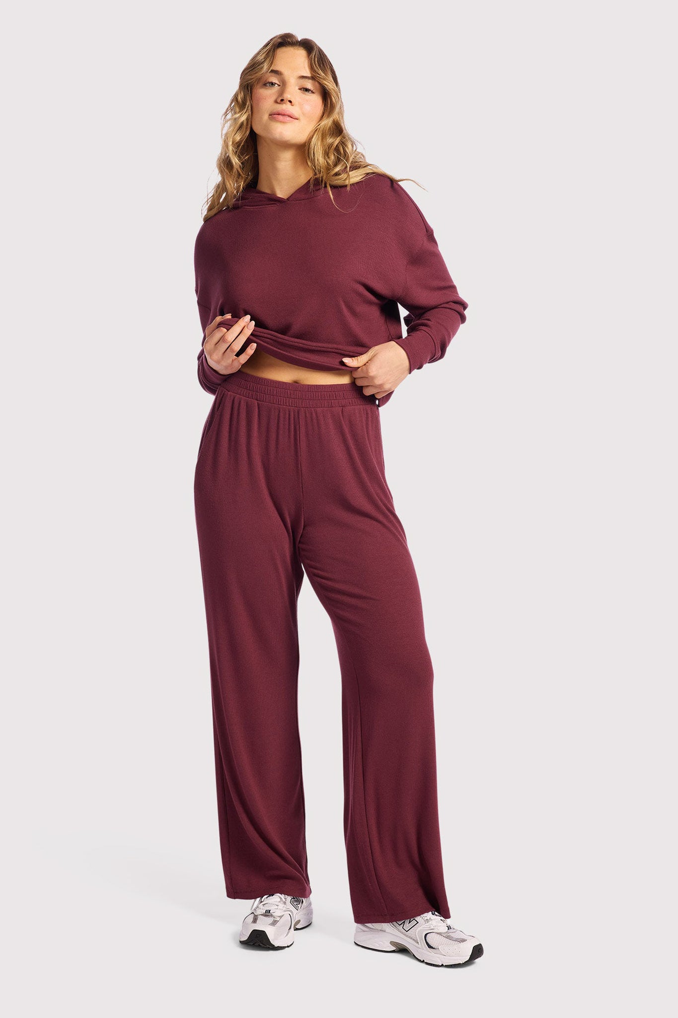 Slinky Rib Wide Leg Pant