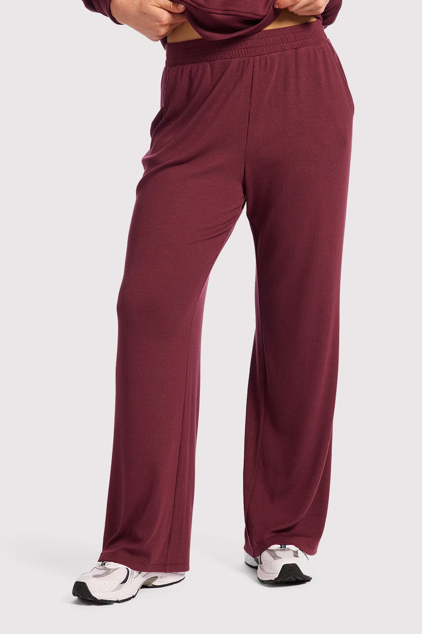 Slinky Rib Wide Leg Pant