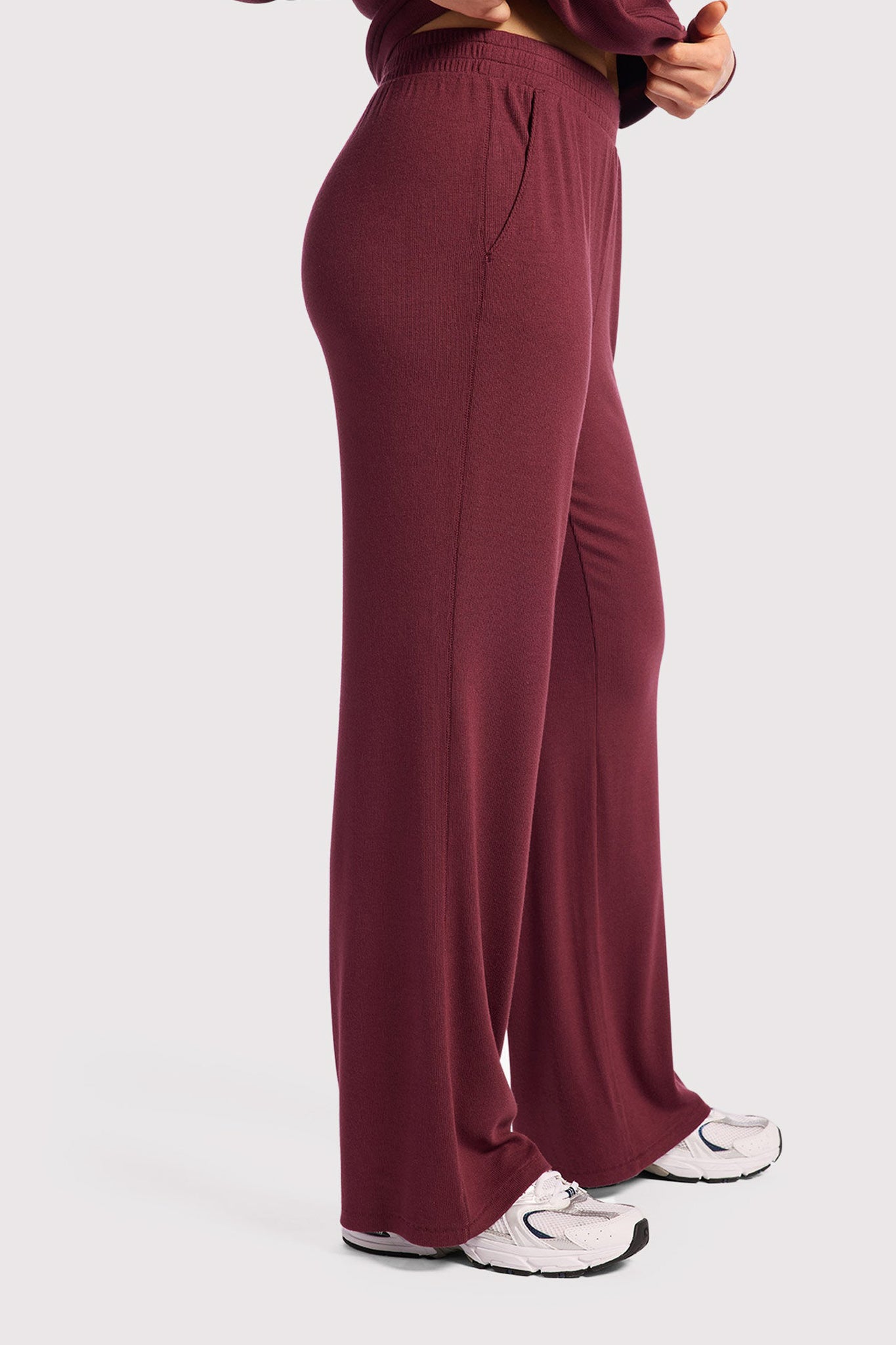Slinky Rib Wide Leg Pant