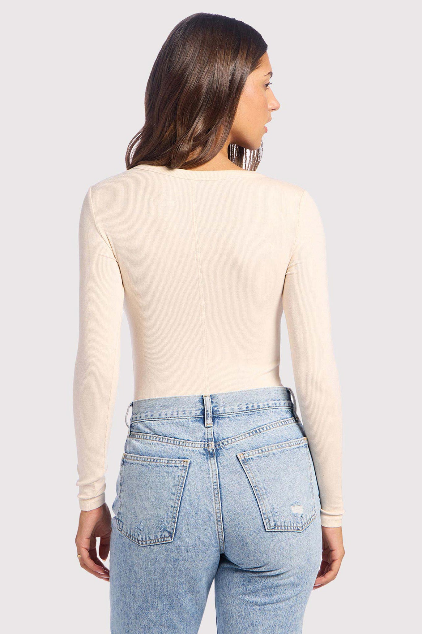 Slinky Rib Long Sleeve Bodysuit