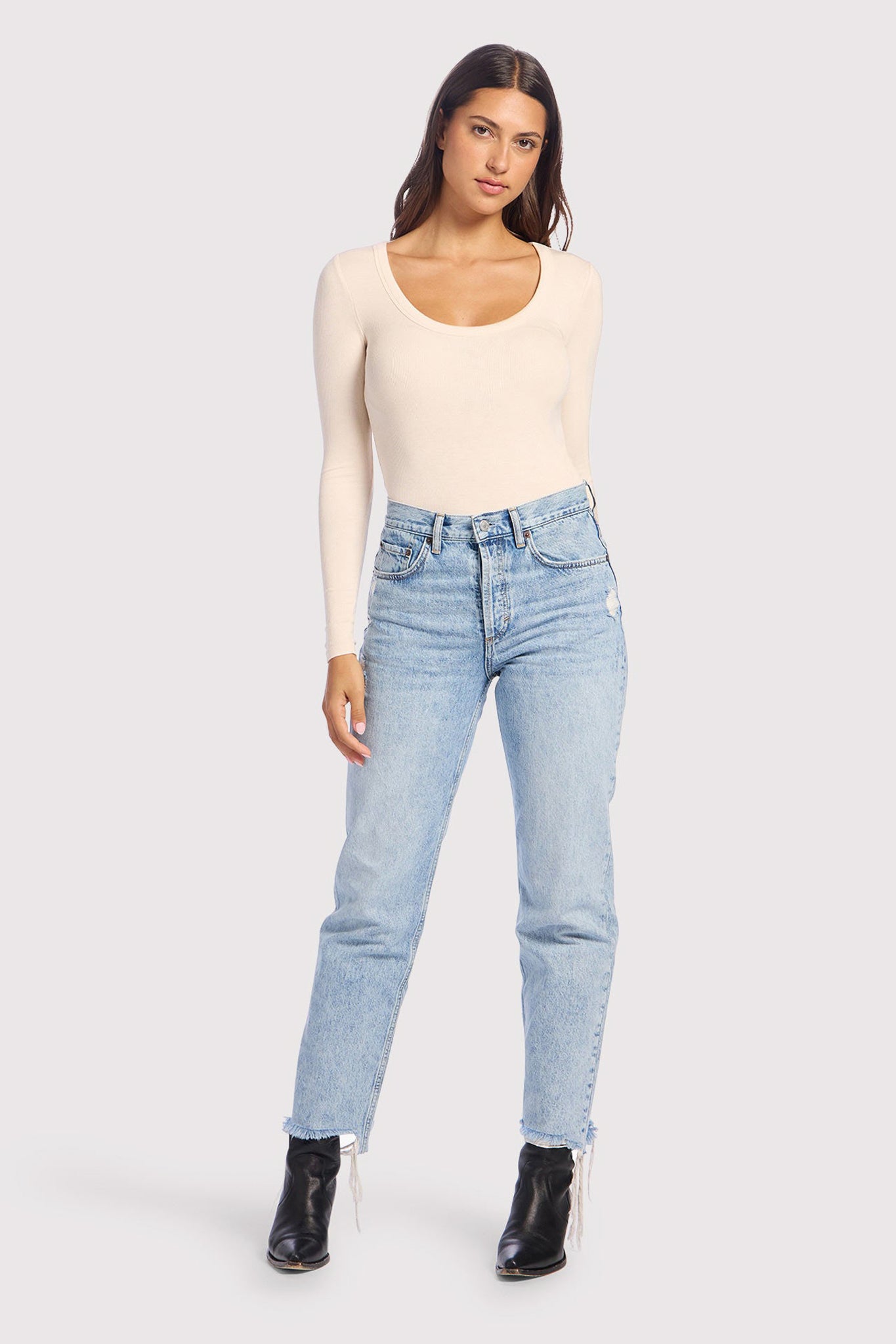 Slinky Rib Long Sleeve Bodysuit