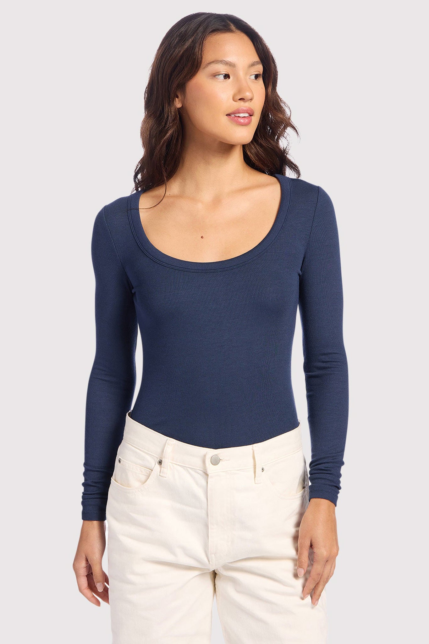 Slinky Rib Long Sleeve Bodysuit