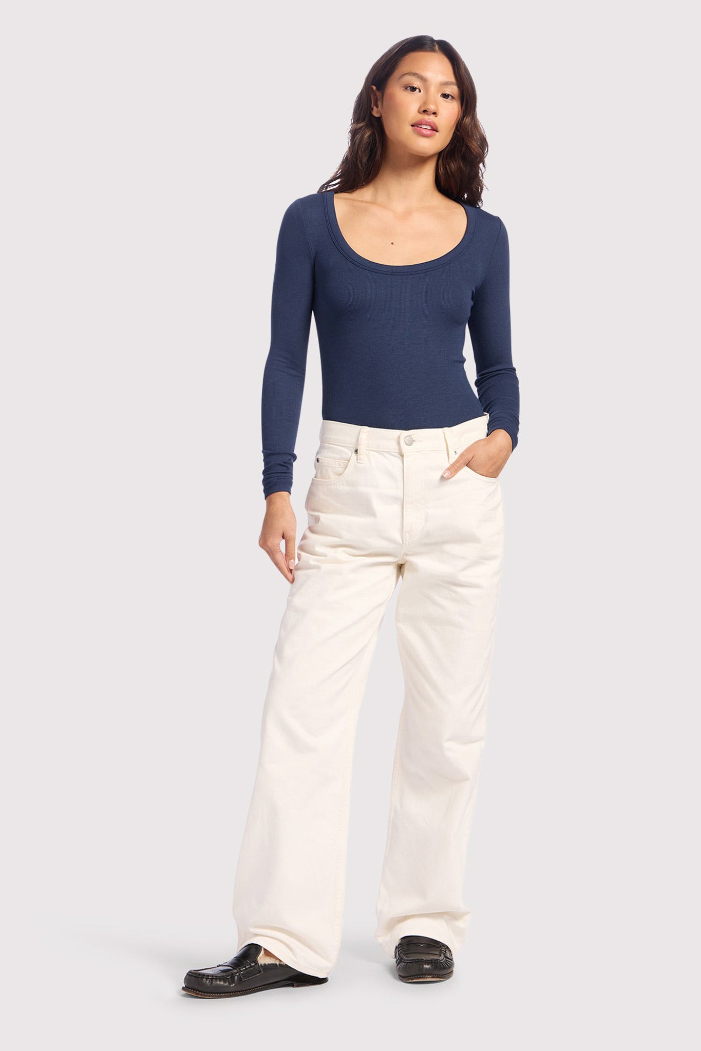 Slinky Rib Long Sleeve Bodysuit