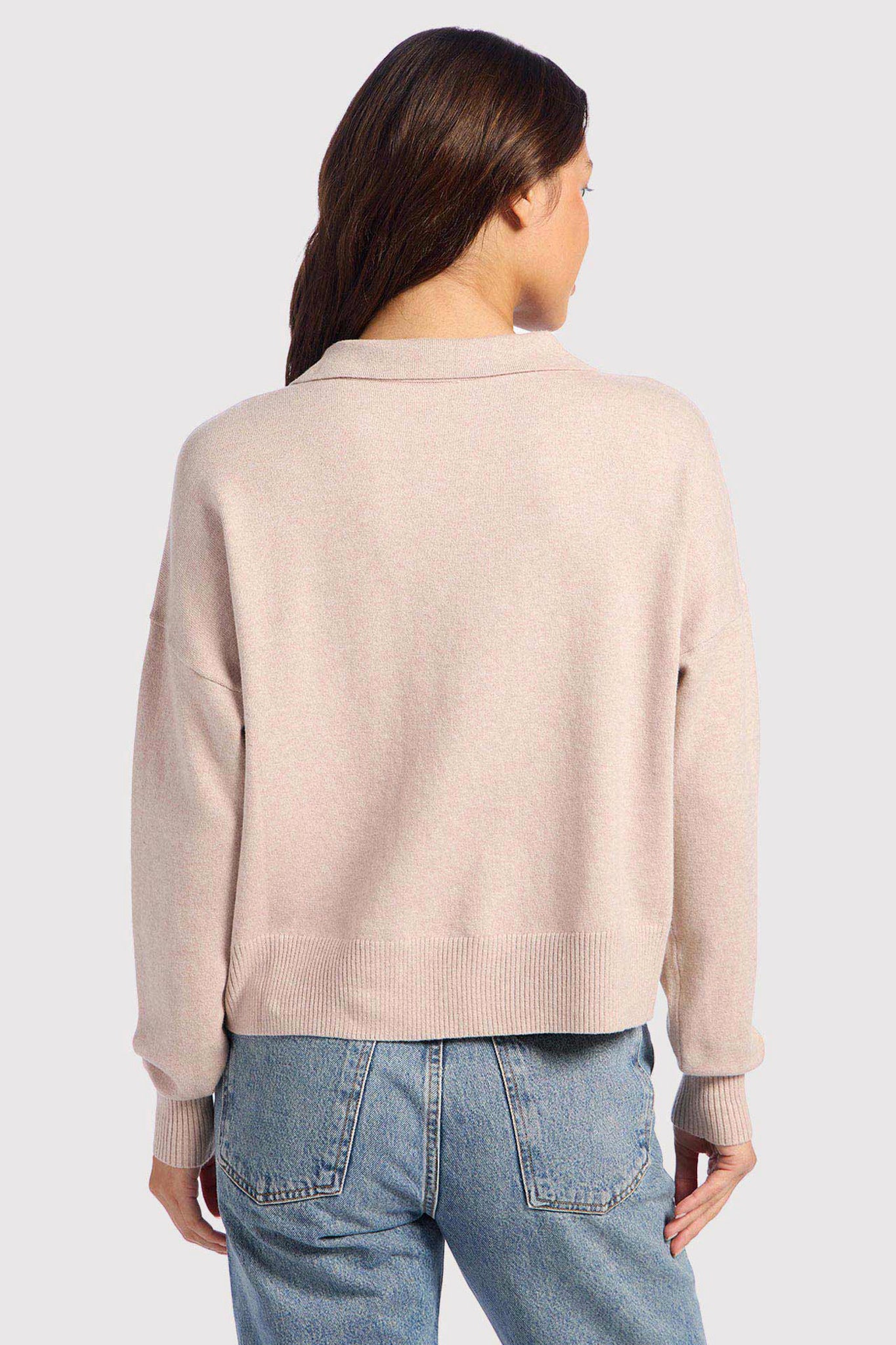 Luxe Knit Polo Sweater