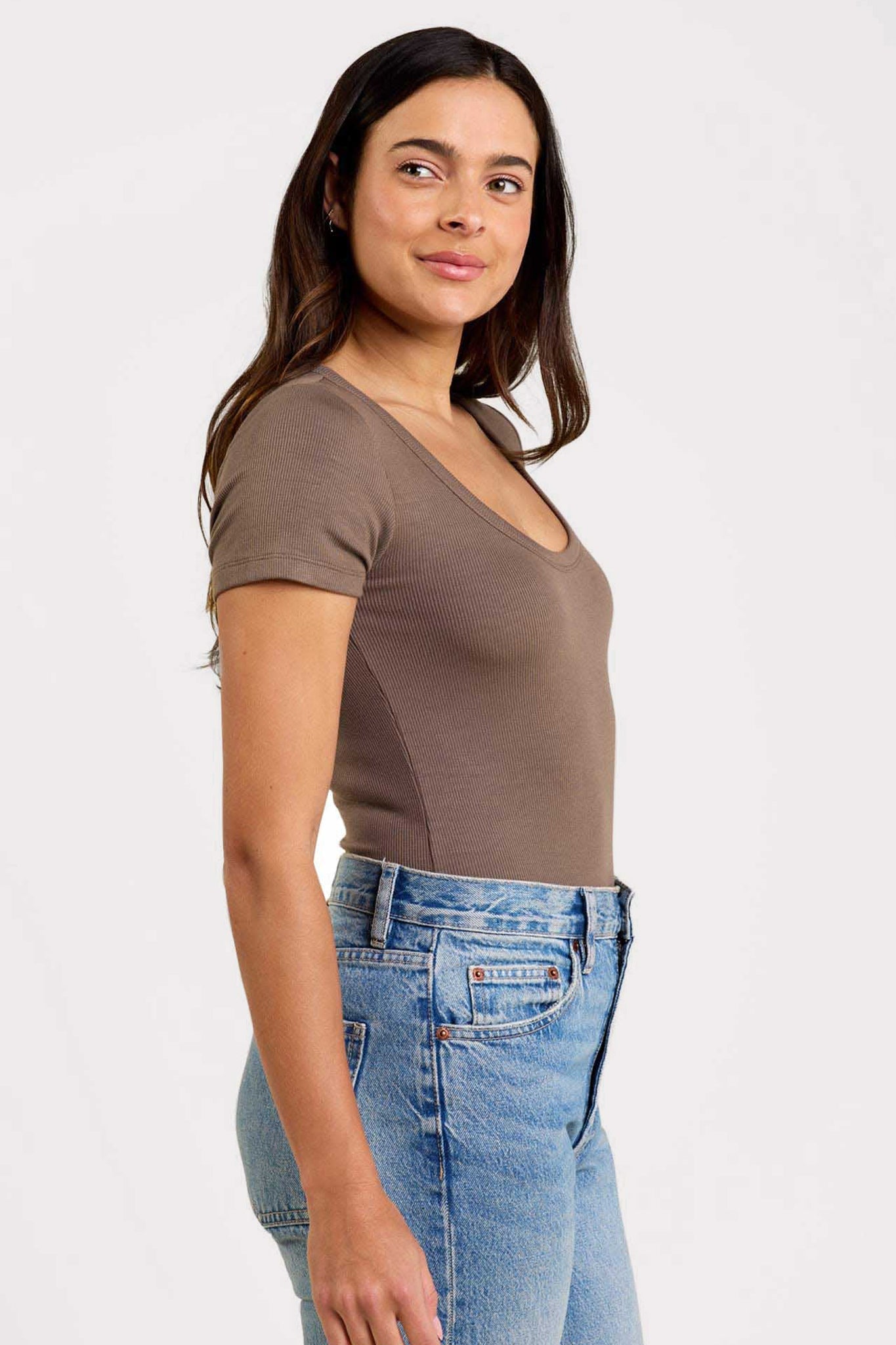 Slinky Rib Short Sleeve Bodysuit