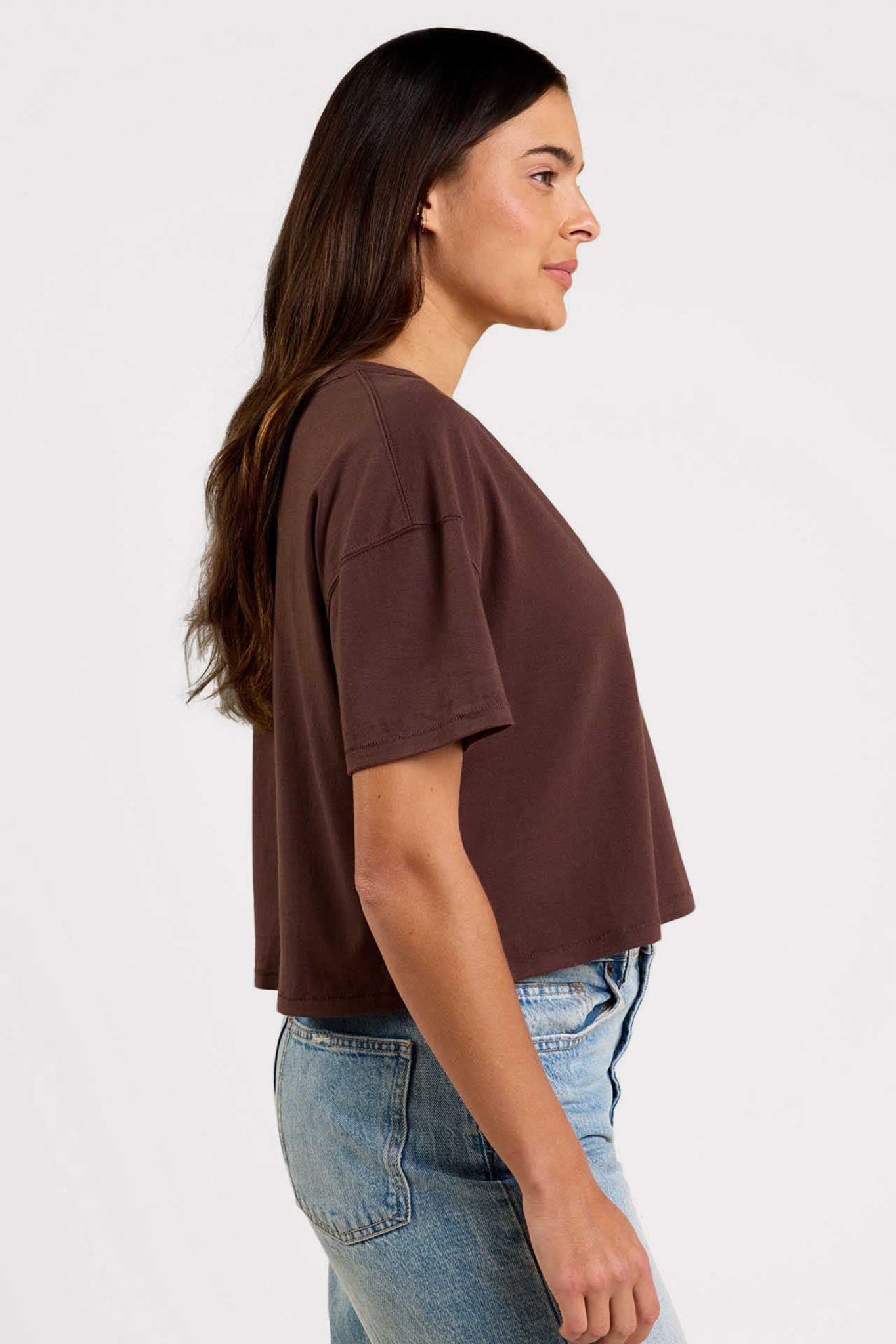 Boxy V-Neck Tee