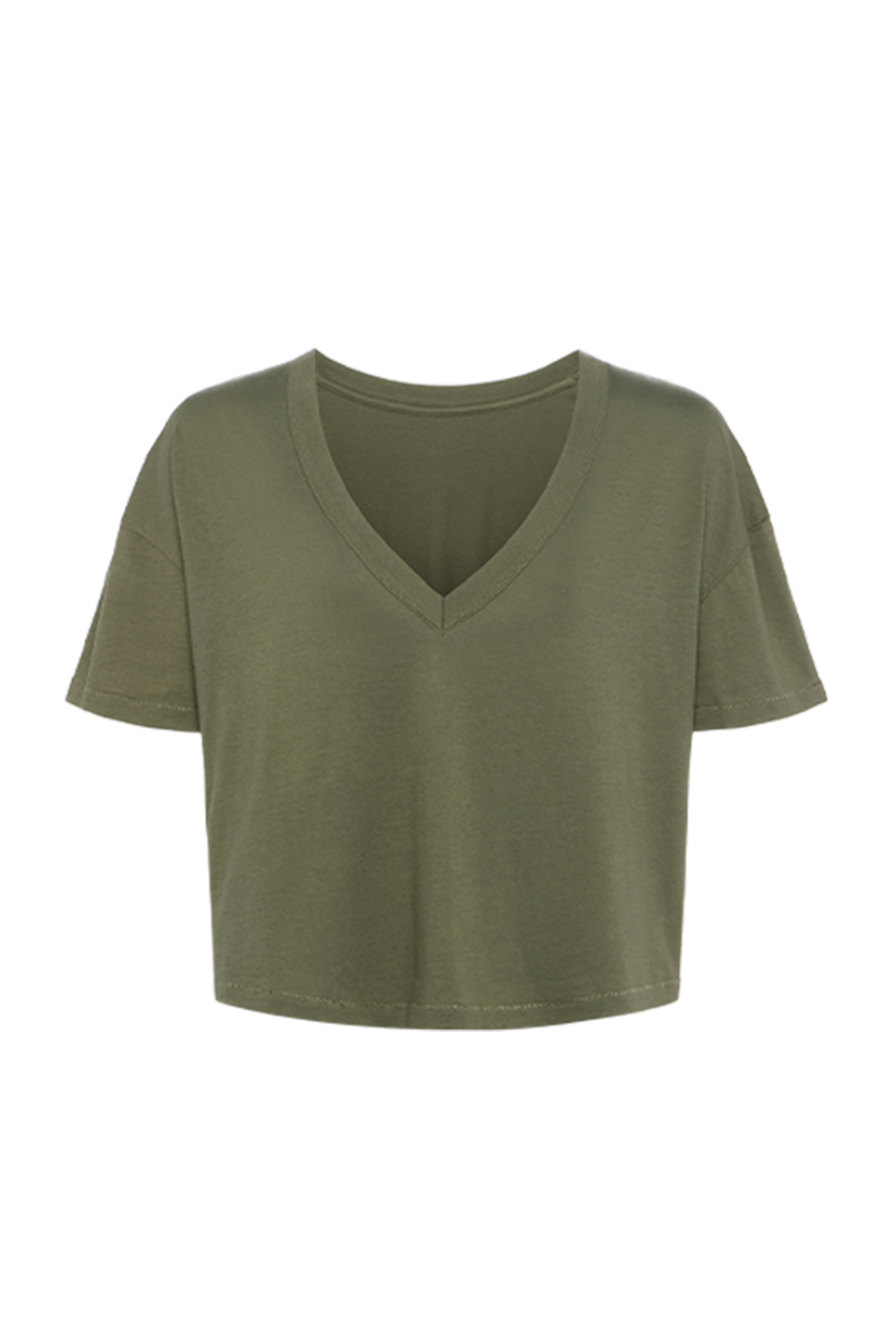 Boxy V-Neck Tee