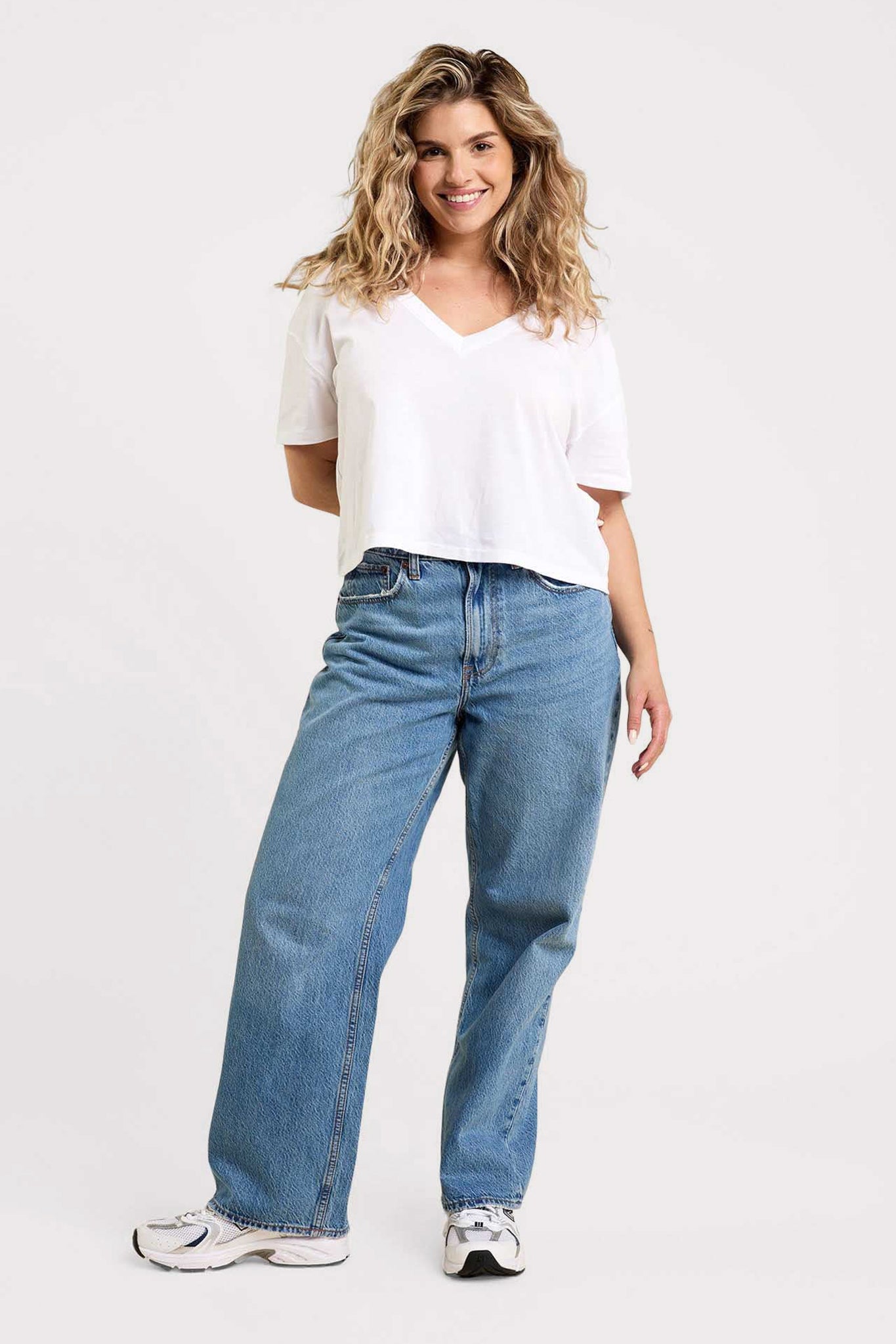 Boxy V-Neck Tee