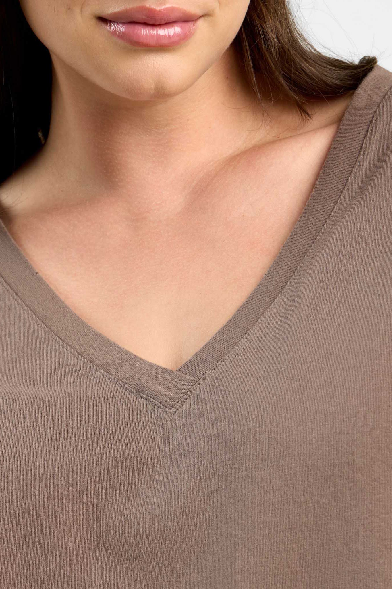 Vintage Cotton V-Neck Everyday T-Shirt