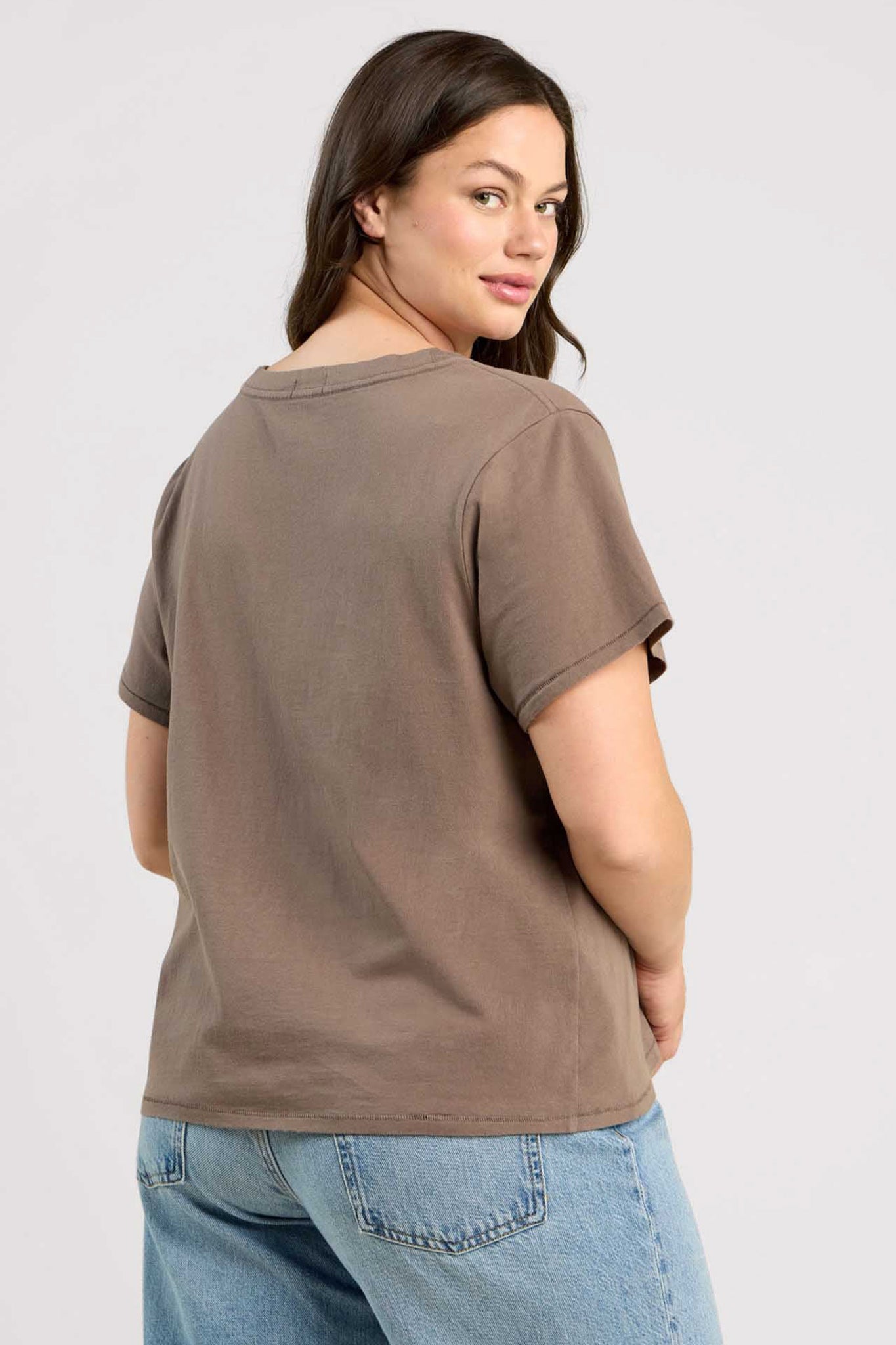 Vintage Cotton V-Neck Everyday T-Shirt