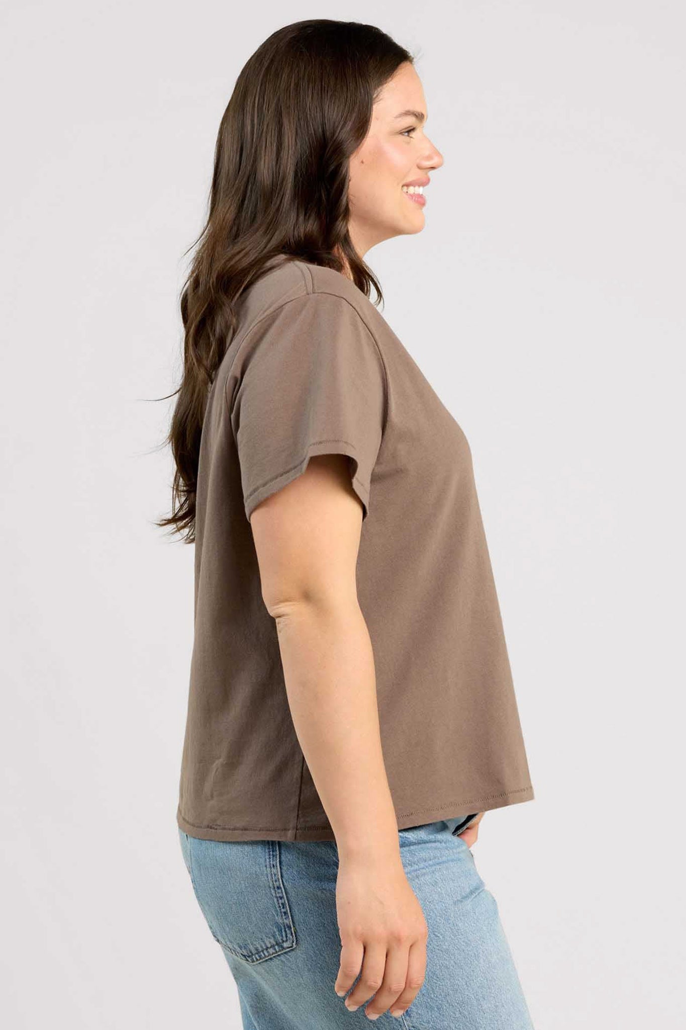 Vintage Cotton V-Neck Everyday T-Shirt