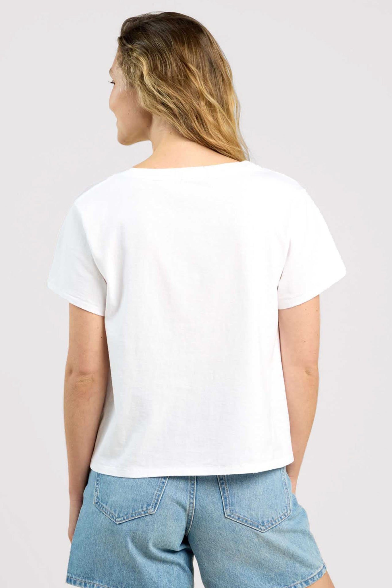 Vintage Cotton V-Neck Everyday T-Shirt