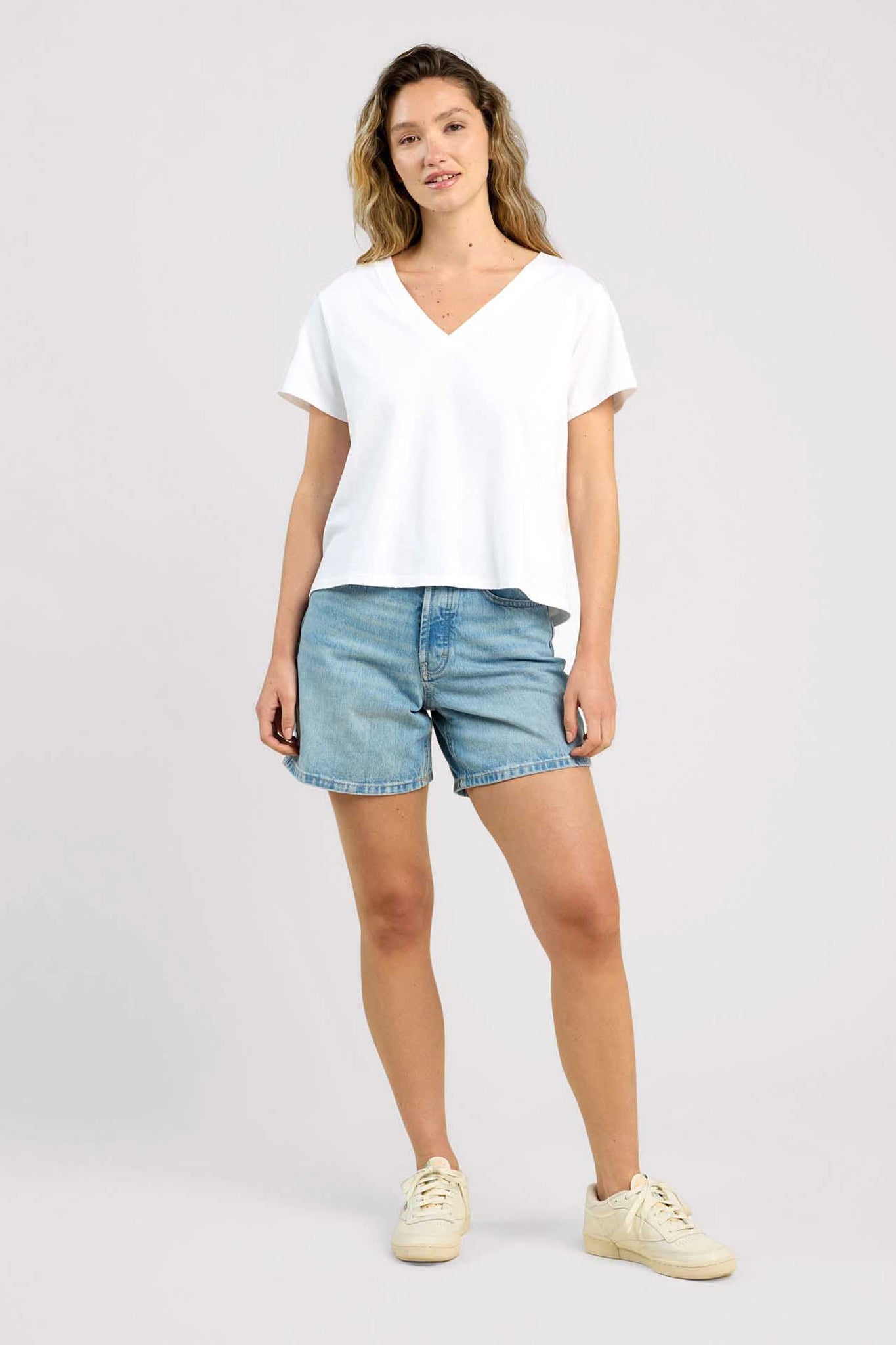 Vintage Cotton V-Neck Everyday T-Shirt