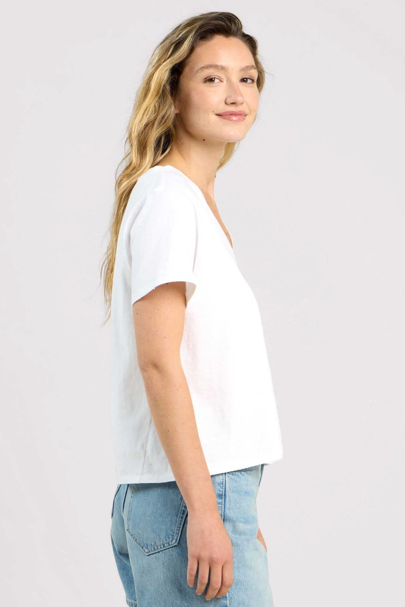 Vintage Cotton V-Neck Everyday T-Shirt