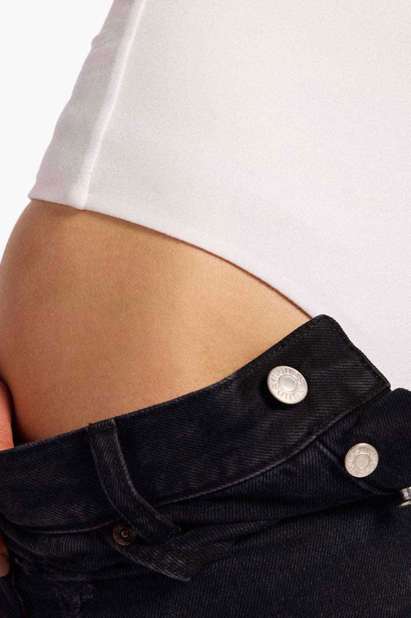 Cotton Stretch Long Sleeve Square Neck Bodysuit