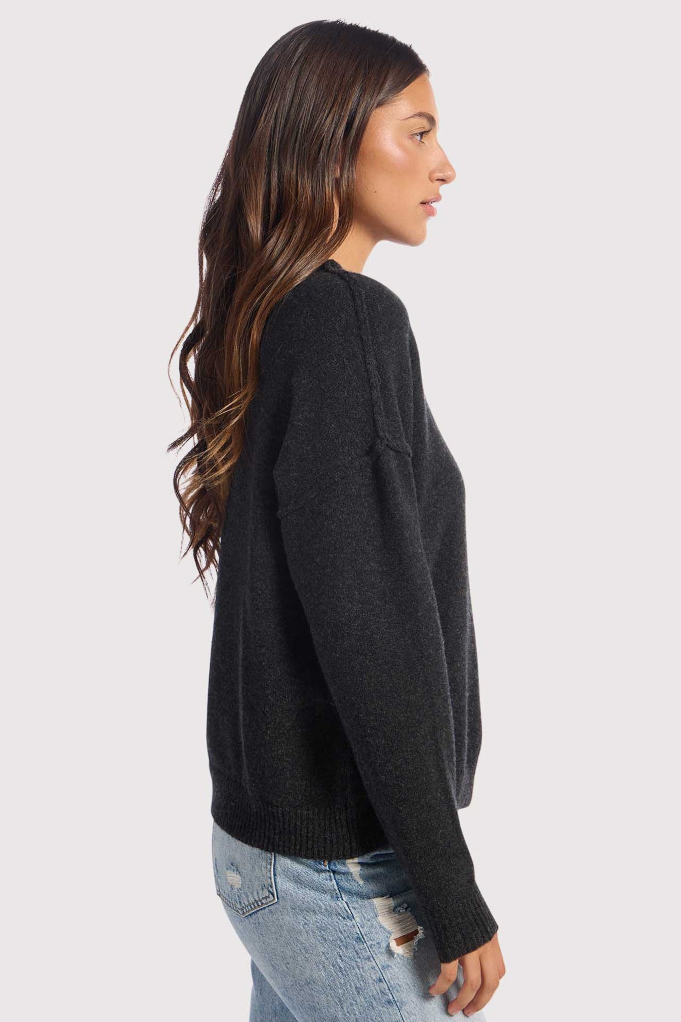 Cozy Knit Mock Neck Sweater