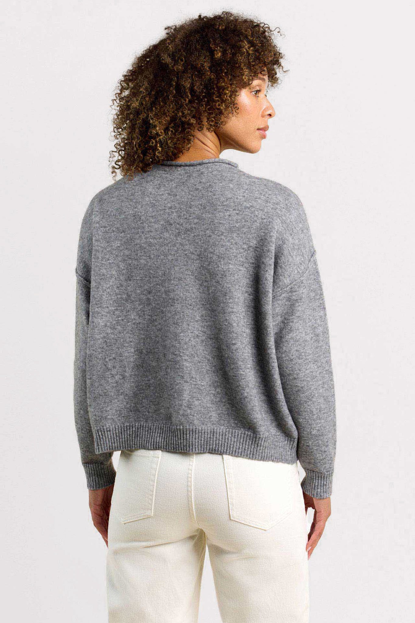 Cozy Knit Mock Neck Sweater