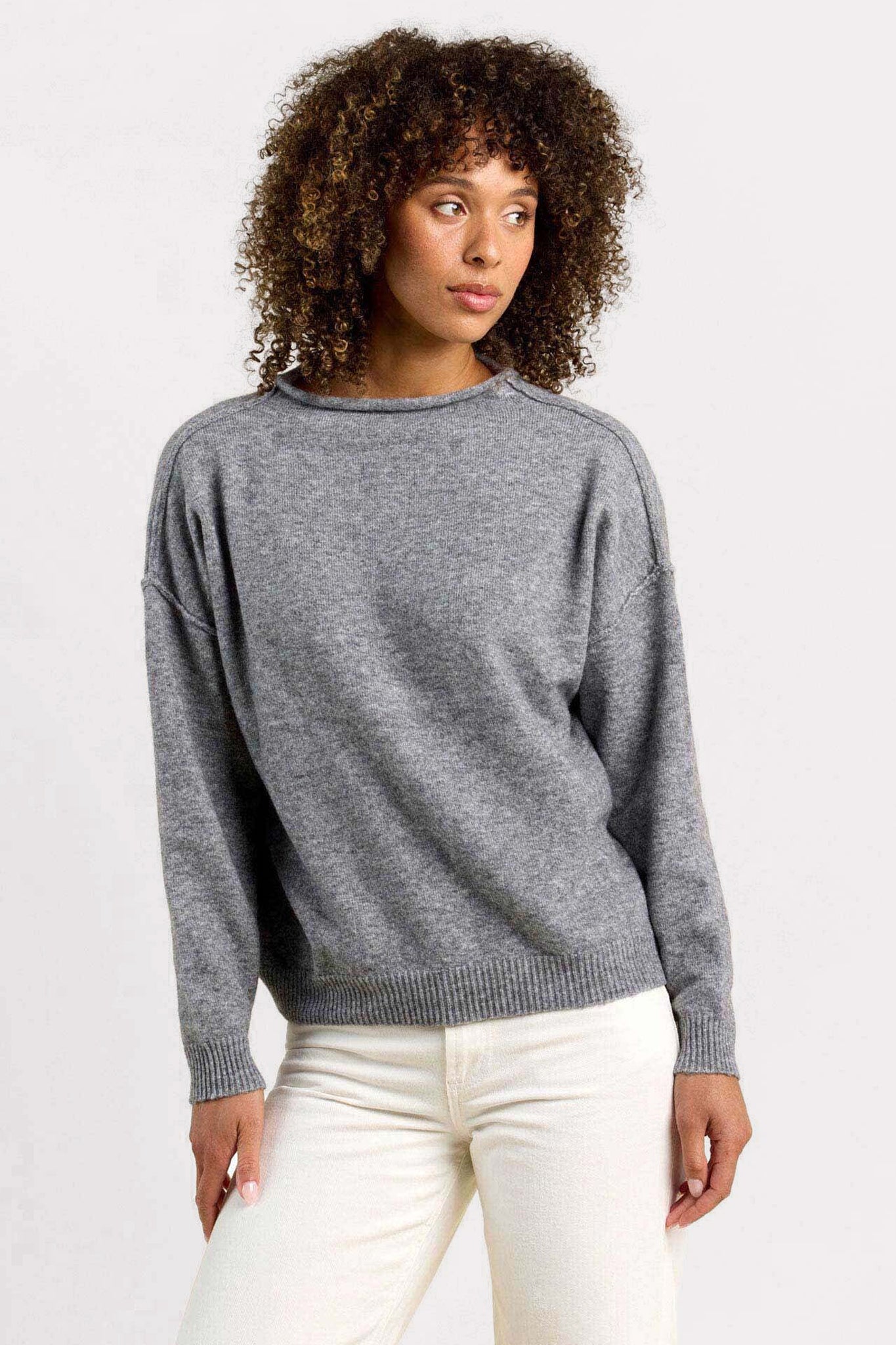 Cozy Knit Mock Neck Sweater