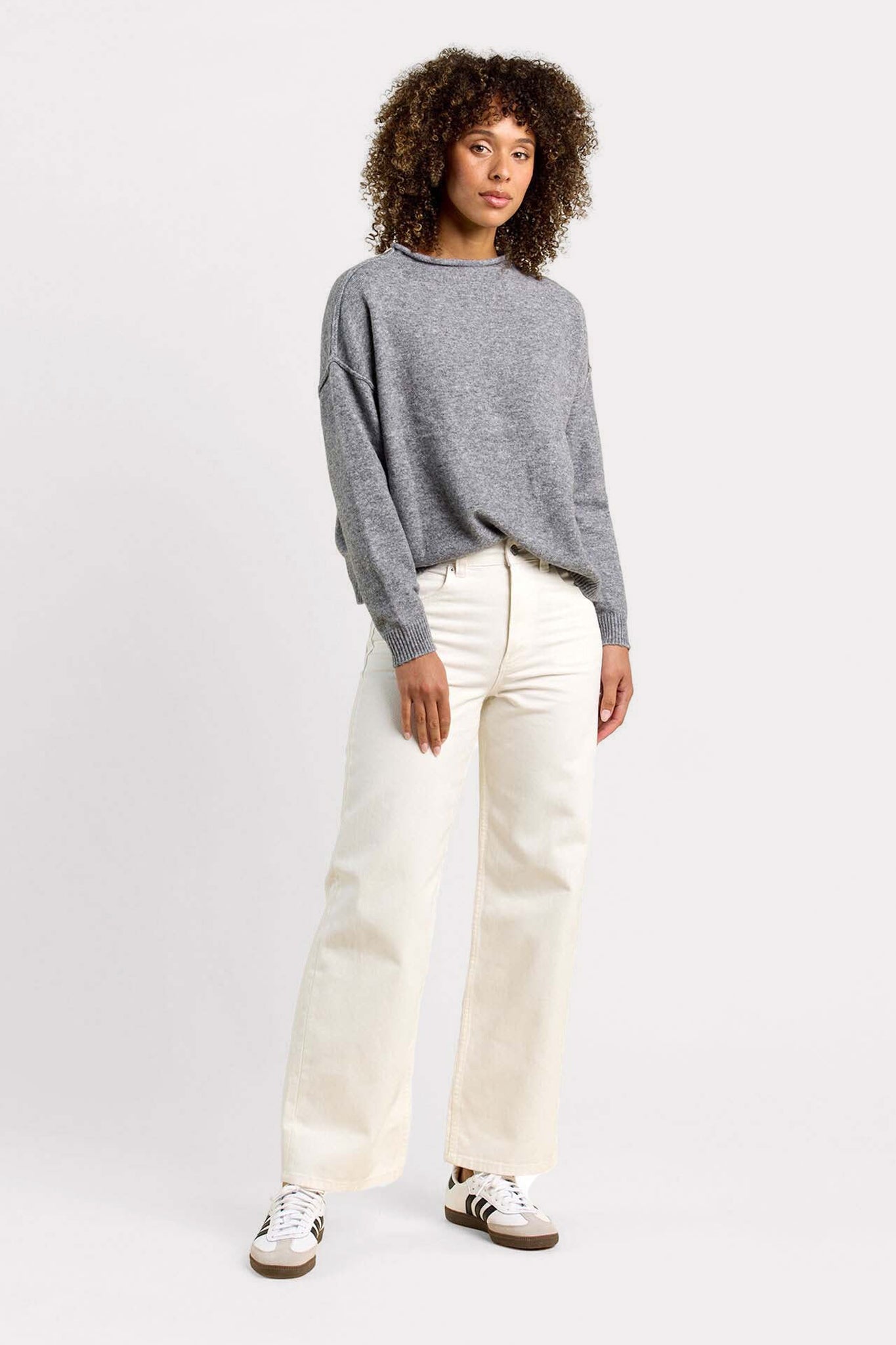 Cozy Knit Mock Neck Sweater