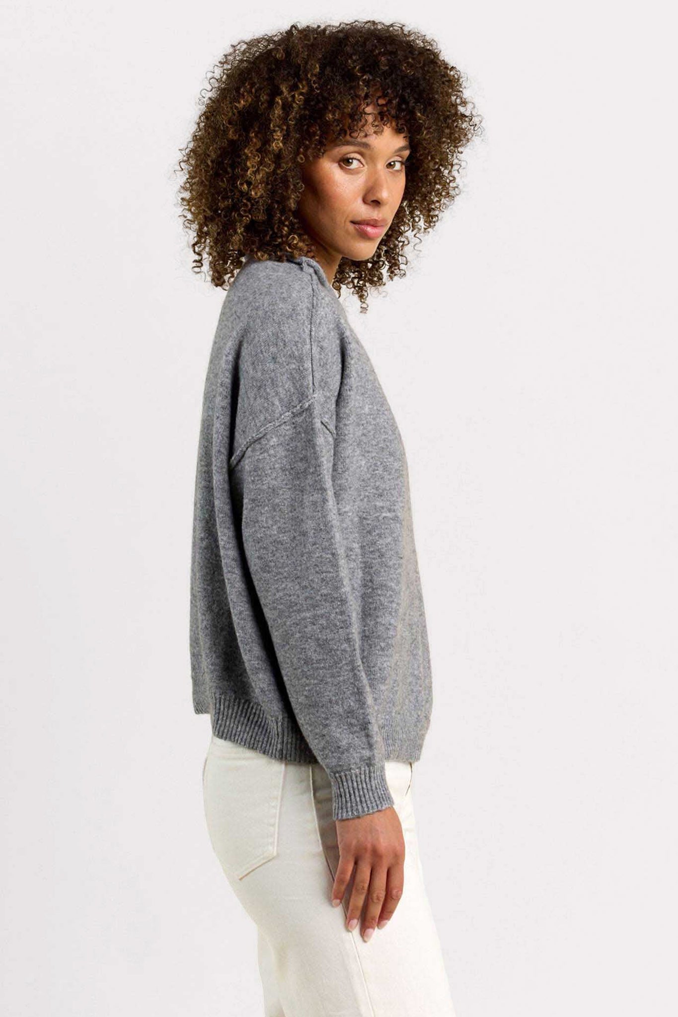 Cozy Knit Mock Neck Sweater