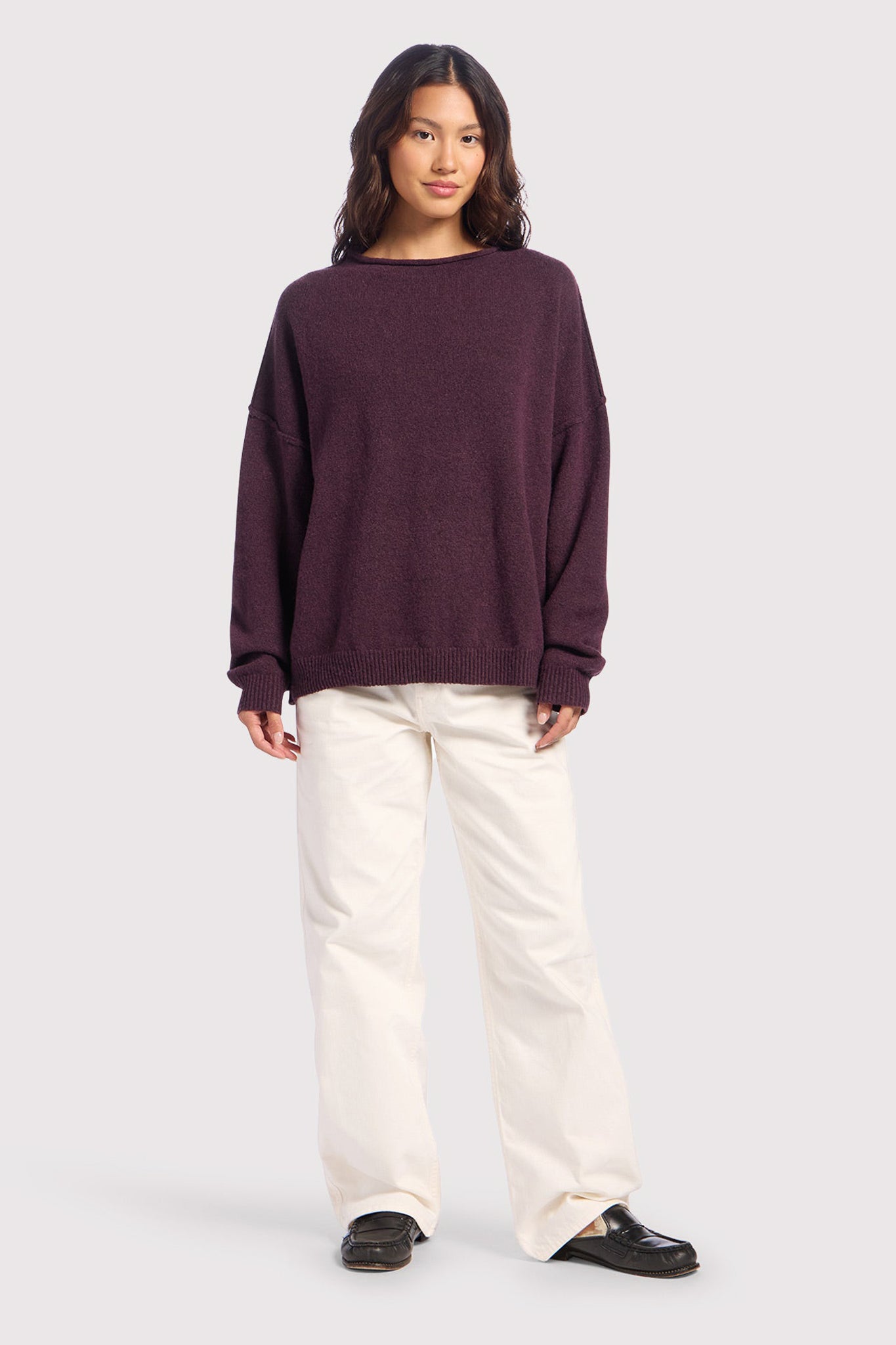 Cozy Knit Mock Neck Sweater