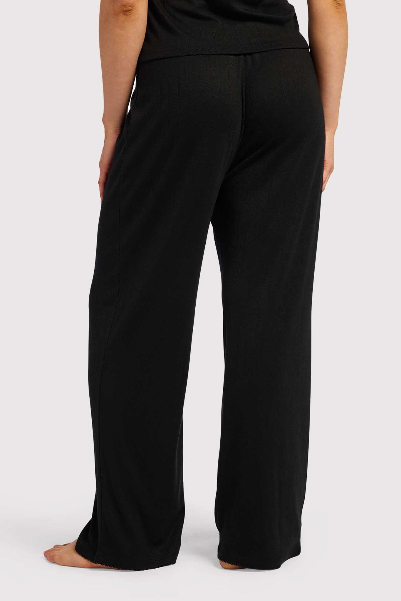 Heart Pointelle Wide Leg Pant