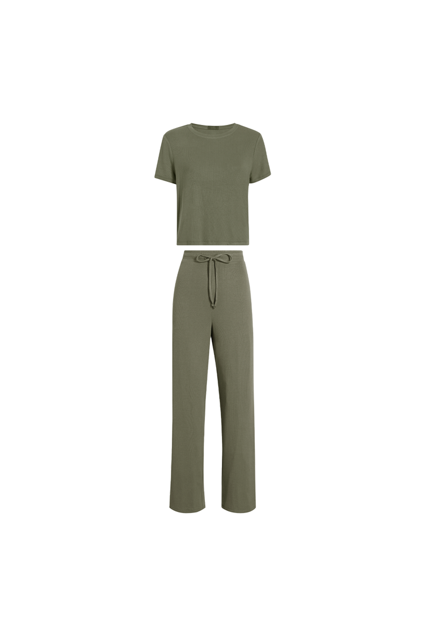 Ribbed Pajama Set