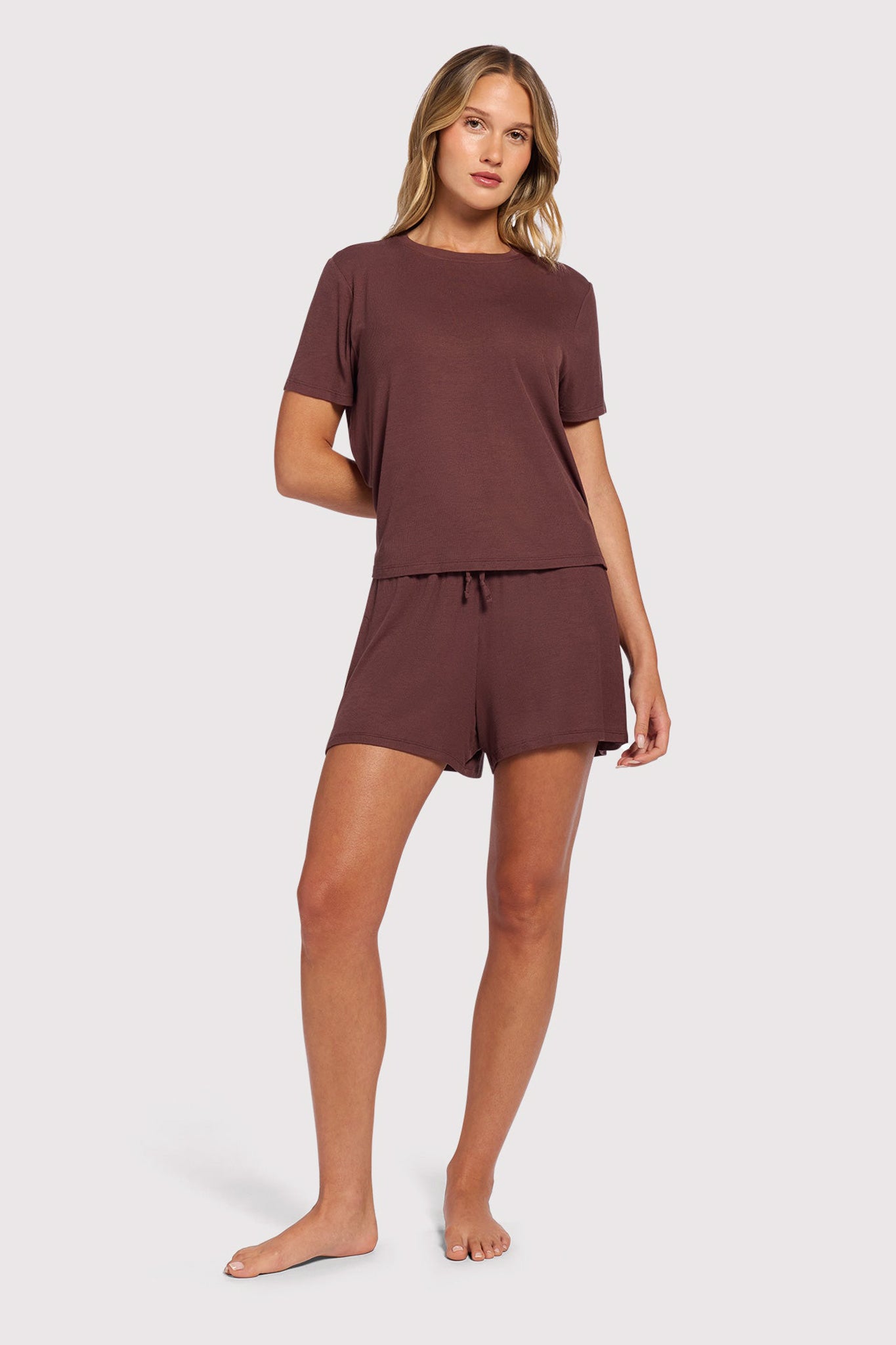 Ribbed Pajama Short Set