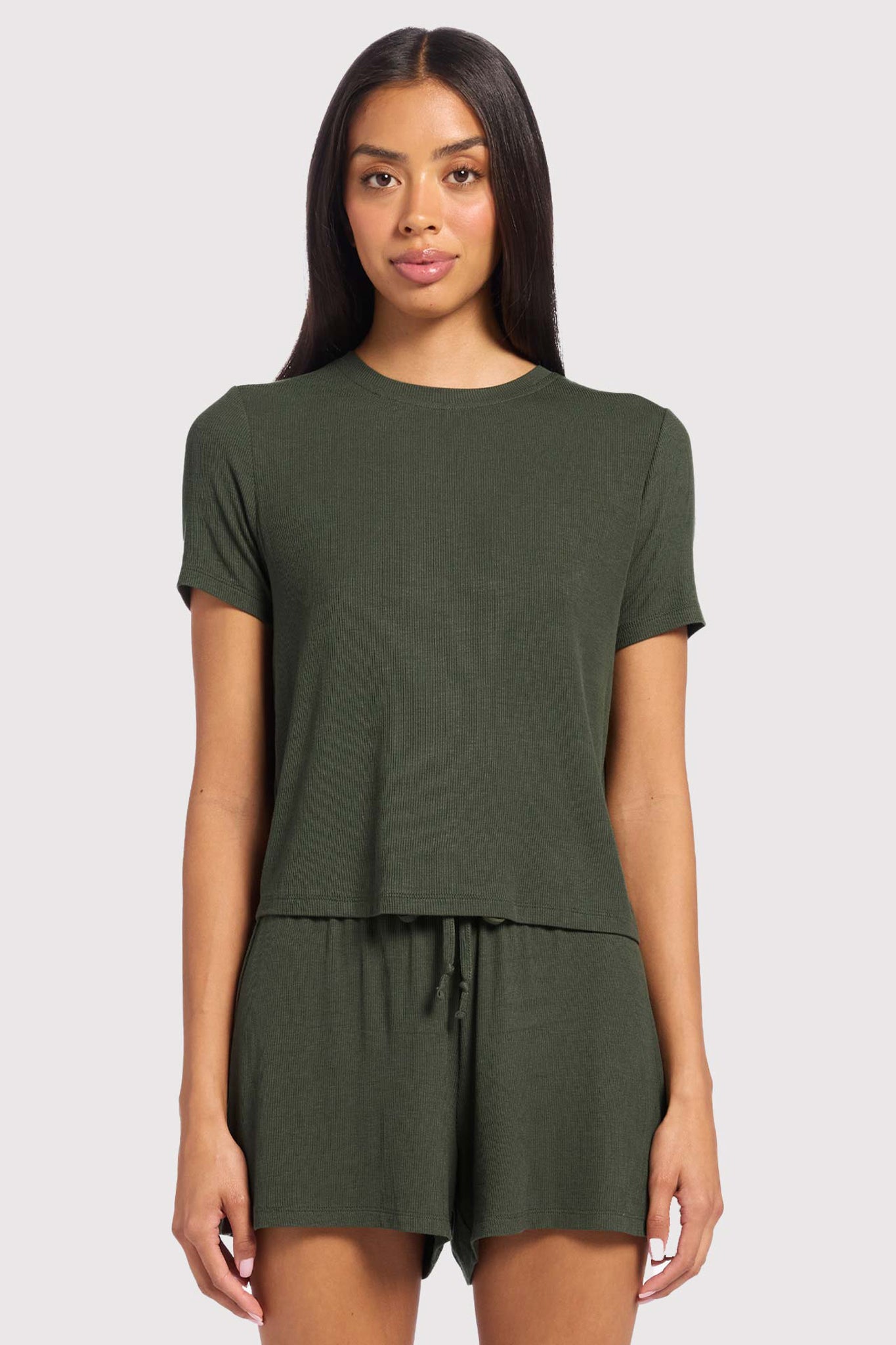 Ribbed Pajama Short Set
