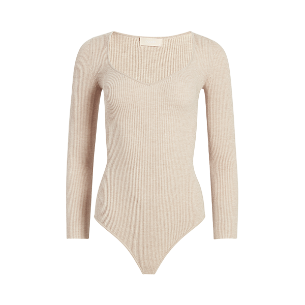 Sweetheart Sweater Bodysuit | Heather Oat