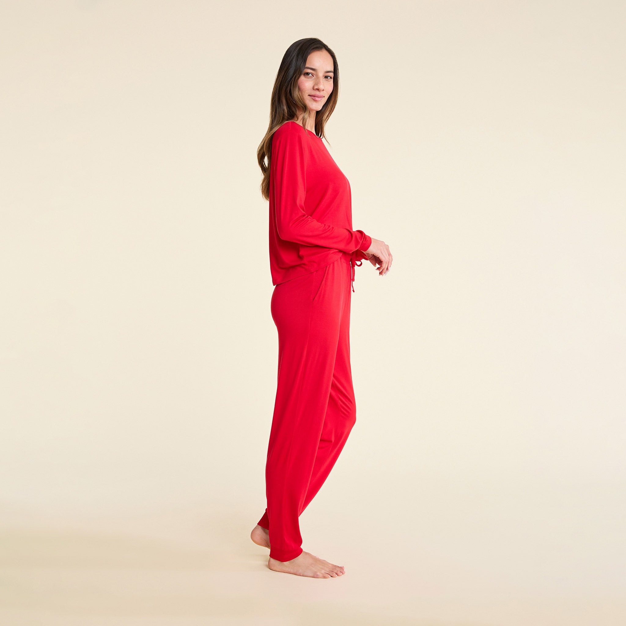 Pajama Jogger Set | Cherry