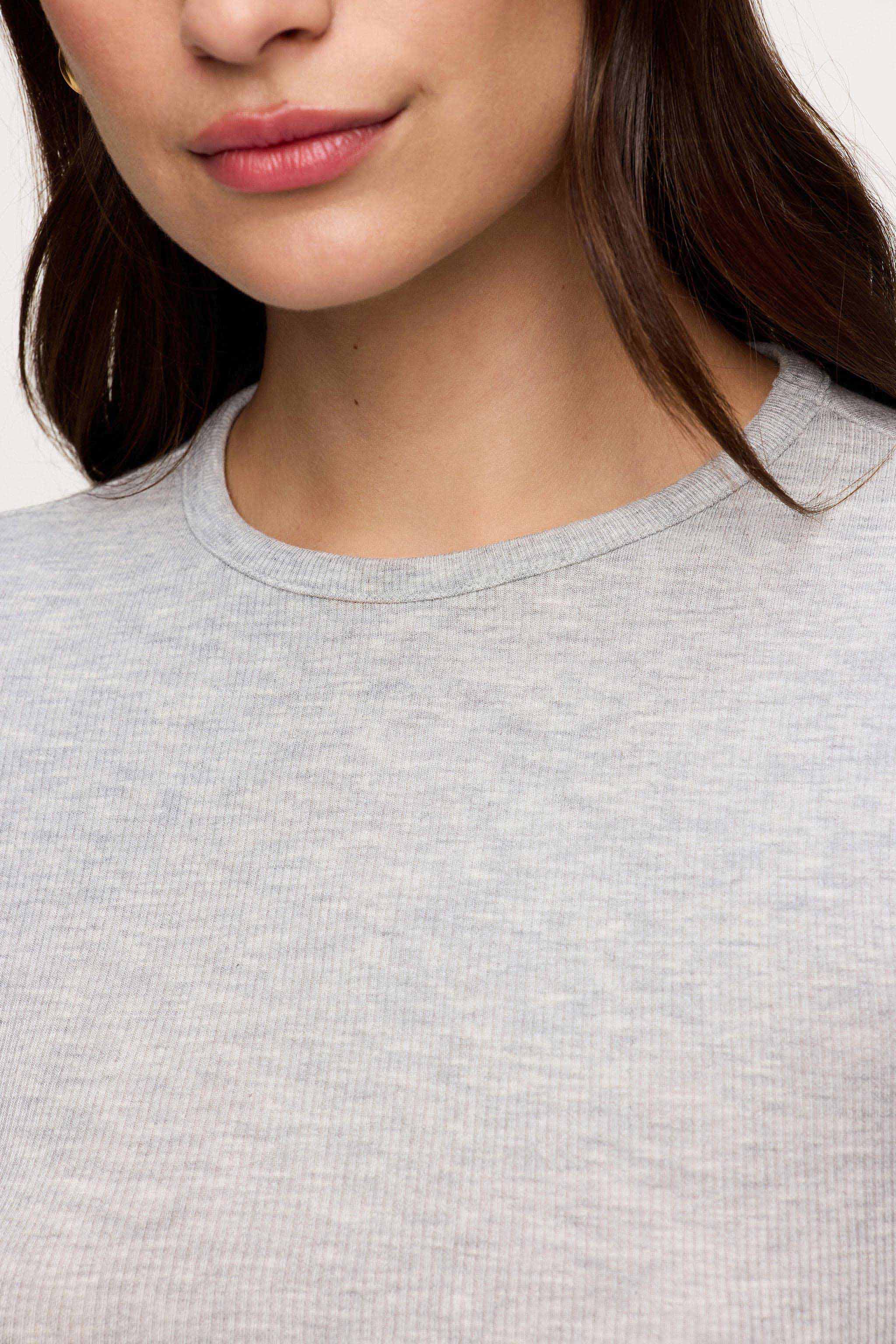 Slinky Rib Long Sleeve Shirt