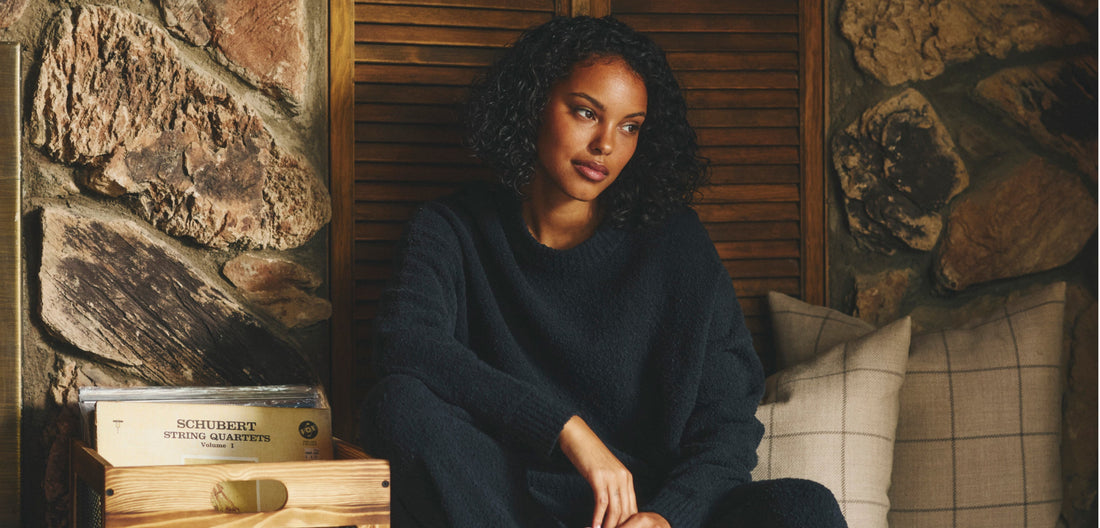 What Makes a Bouclé Crewneck Sweater Different From a Basic Knit